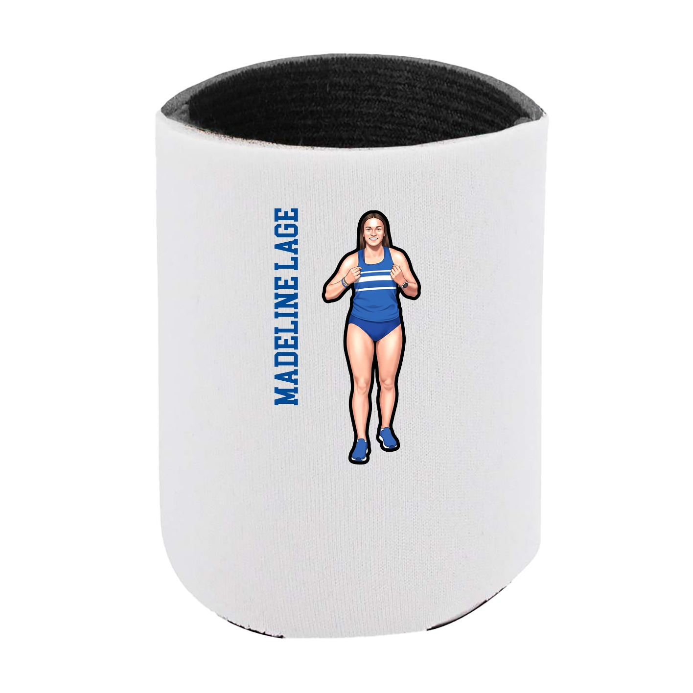 Can Holder — Name Vertical in White