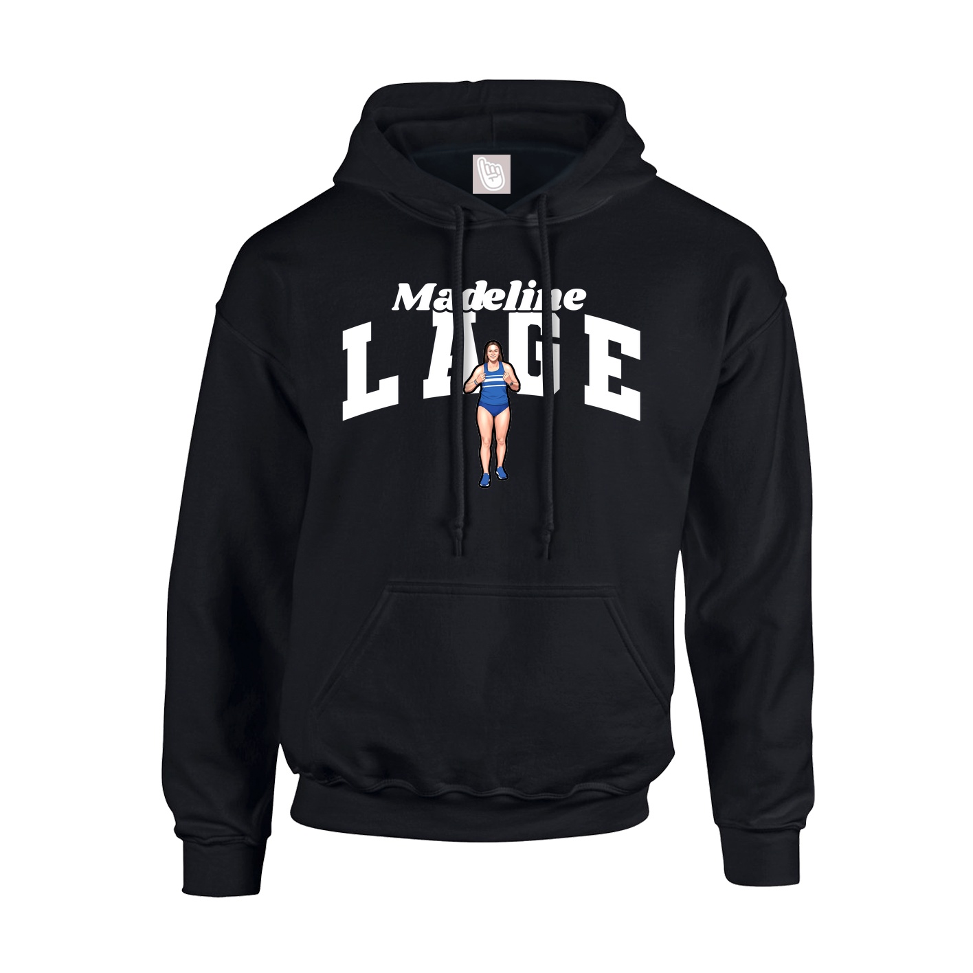 Hoodie — Signature Arch in Black