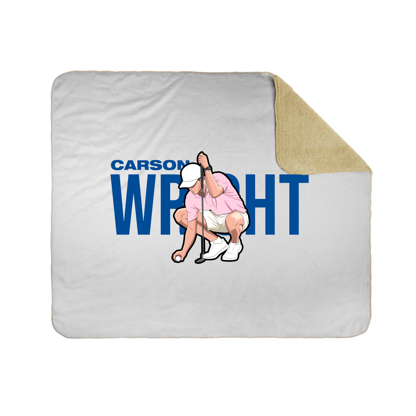 Throw Blanket — Player Name in White