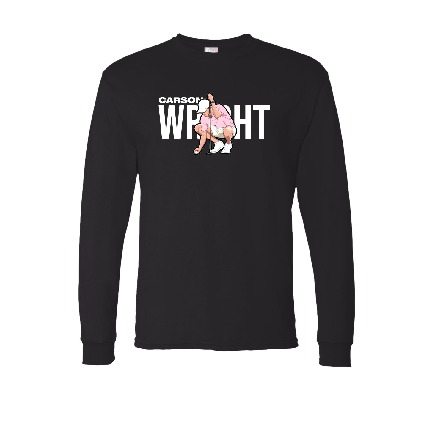 Long Sleeve Tee — Player Name in Black