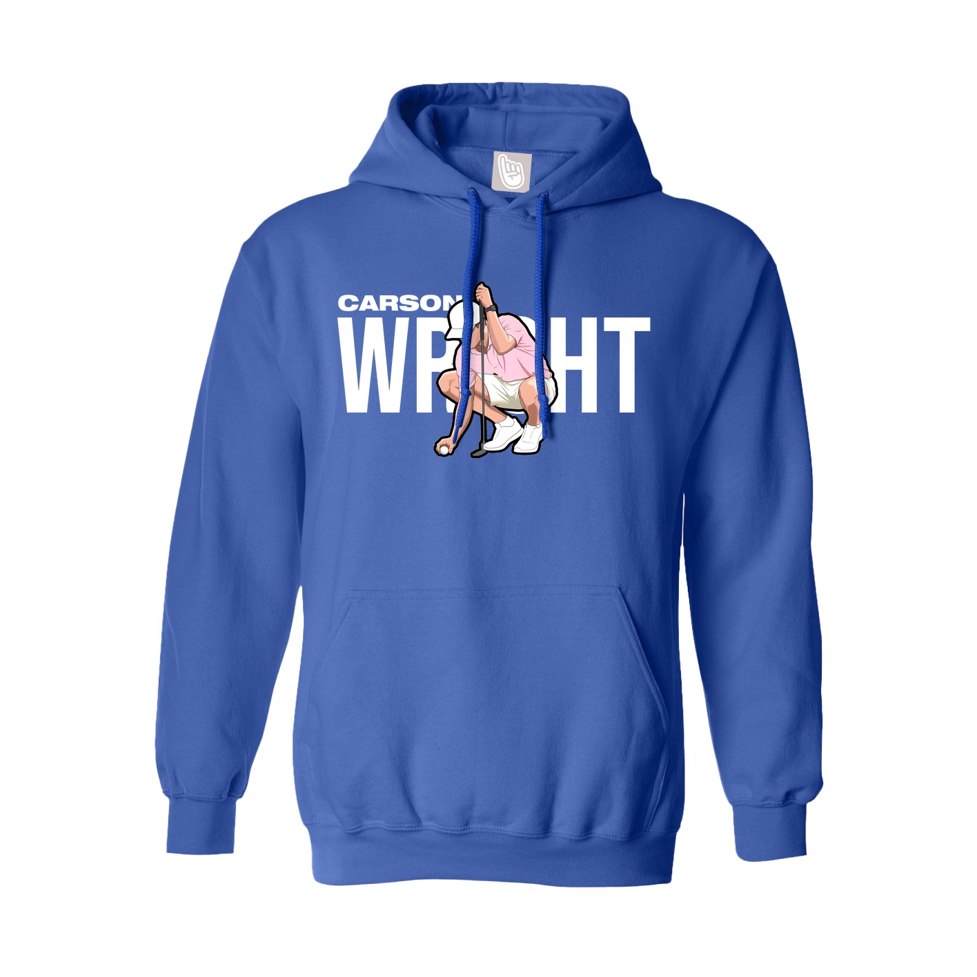 Youth Hoodie — Player Name in Royal