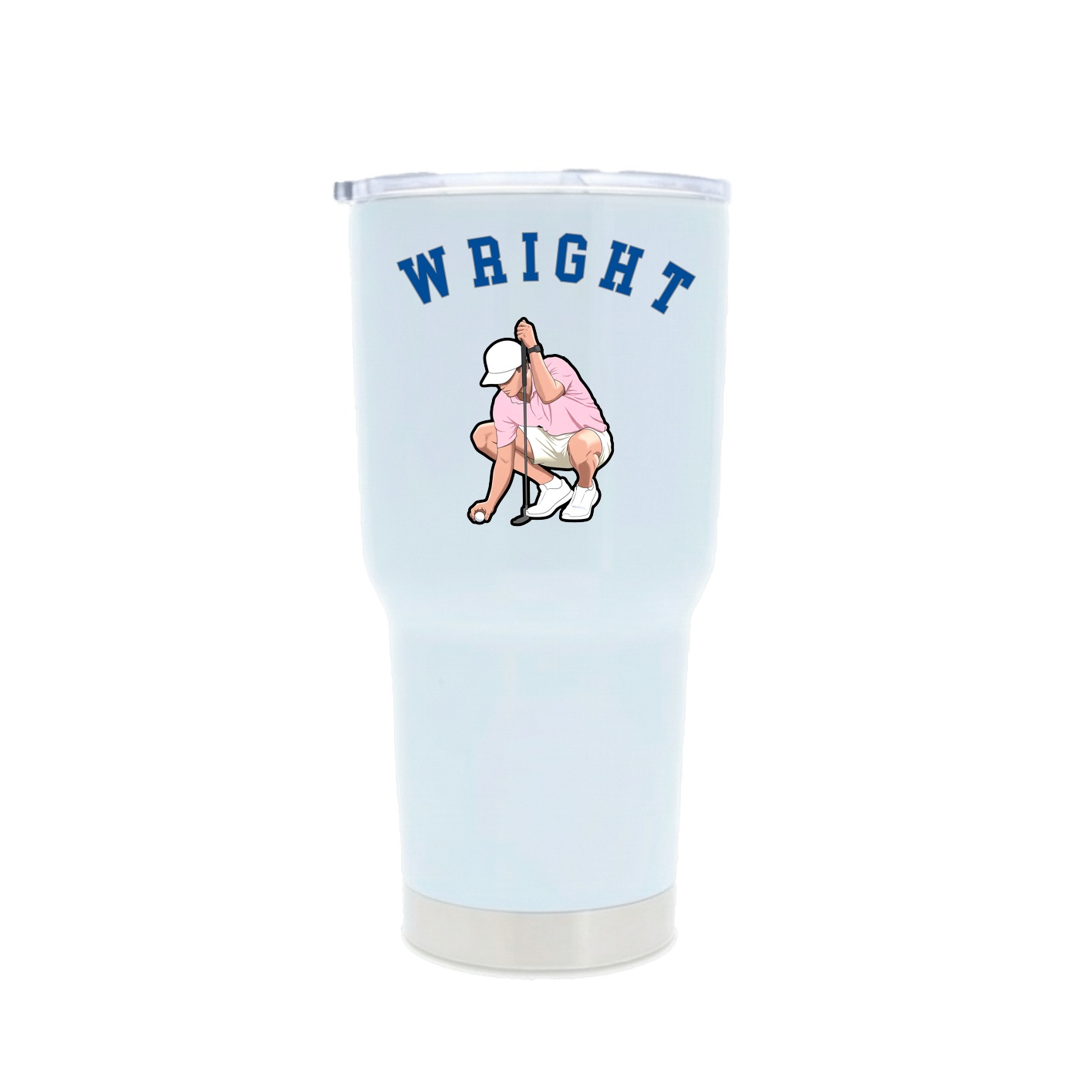 30oz Stainless Steel Tumbler — Shirsey Arch in White
