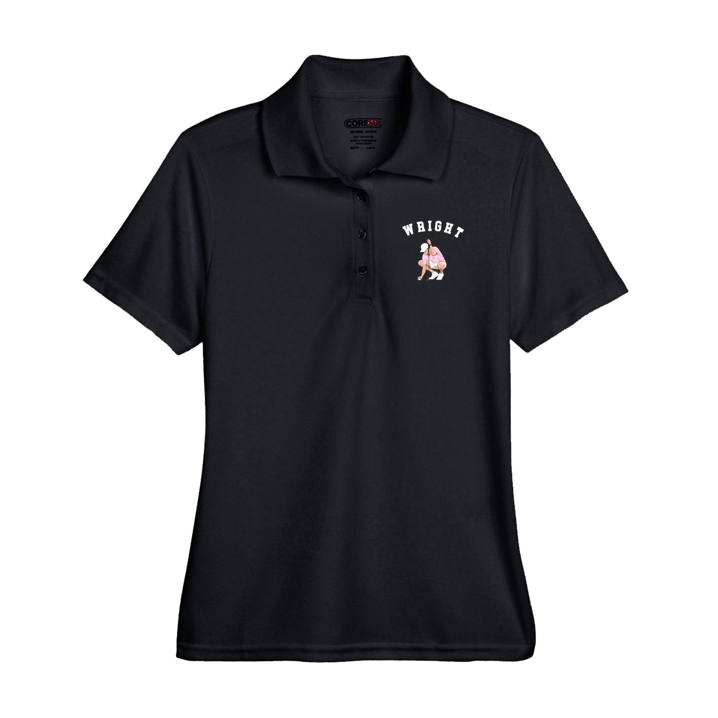 Performance Polo — Shirsey Arch in Black