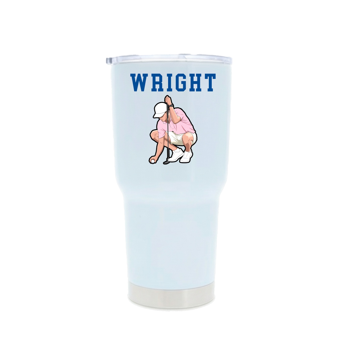 30oz Stainless Steel Tumbler — Shirsey in White