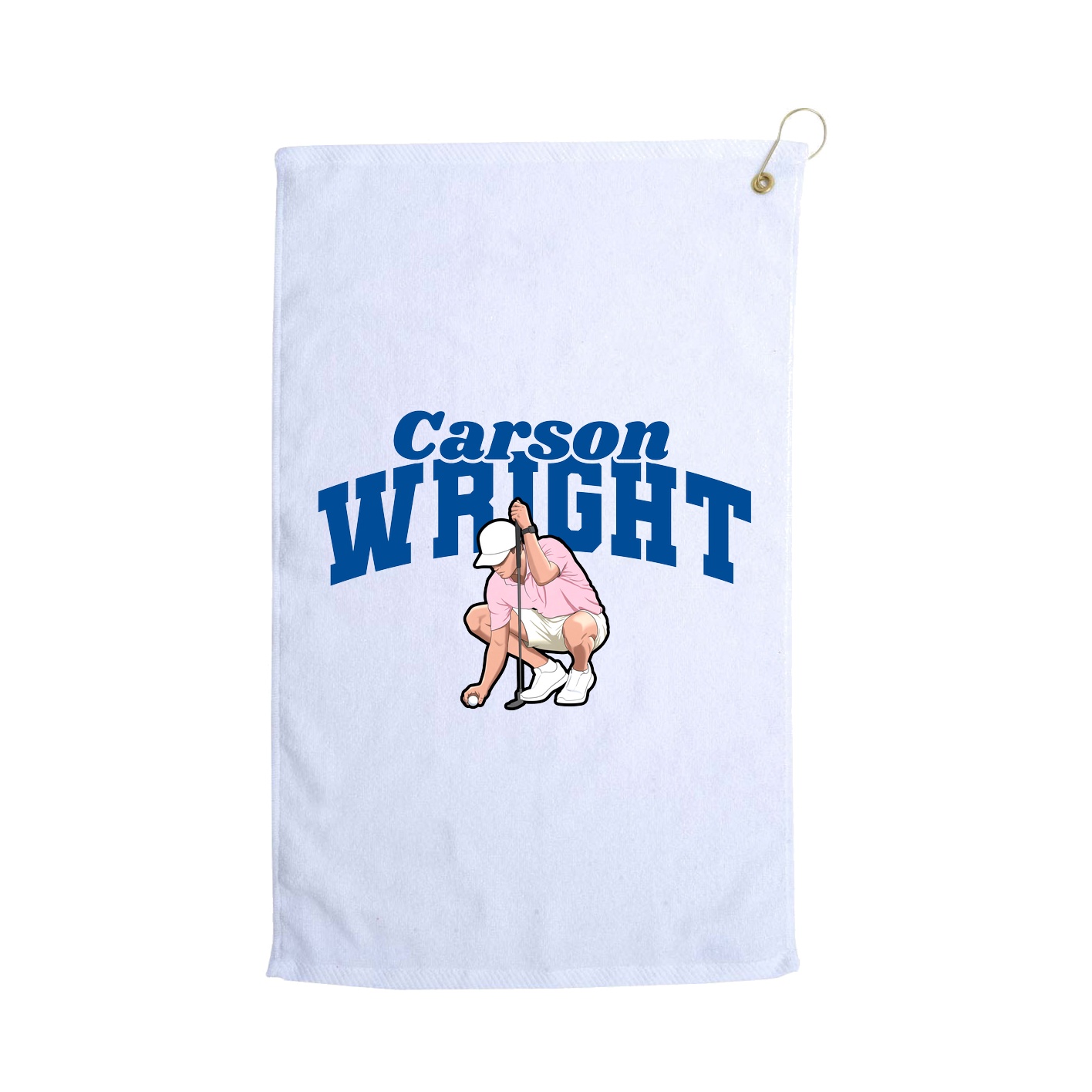 Golf Towel — Signature Arch in White