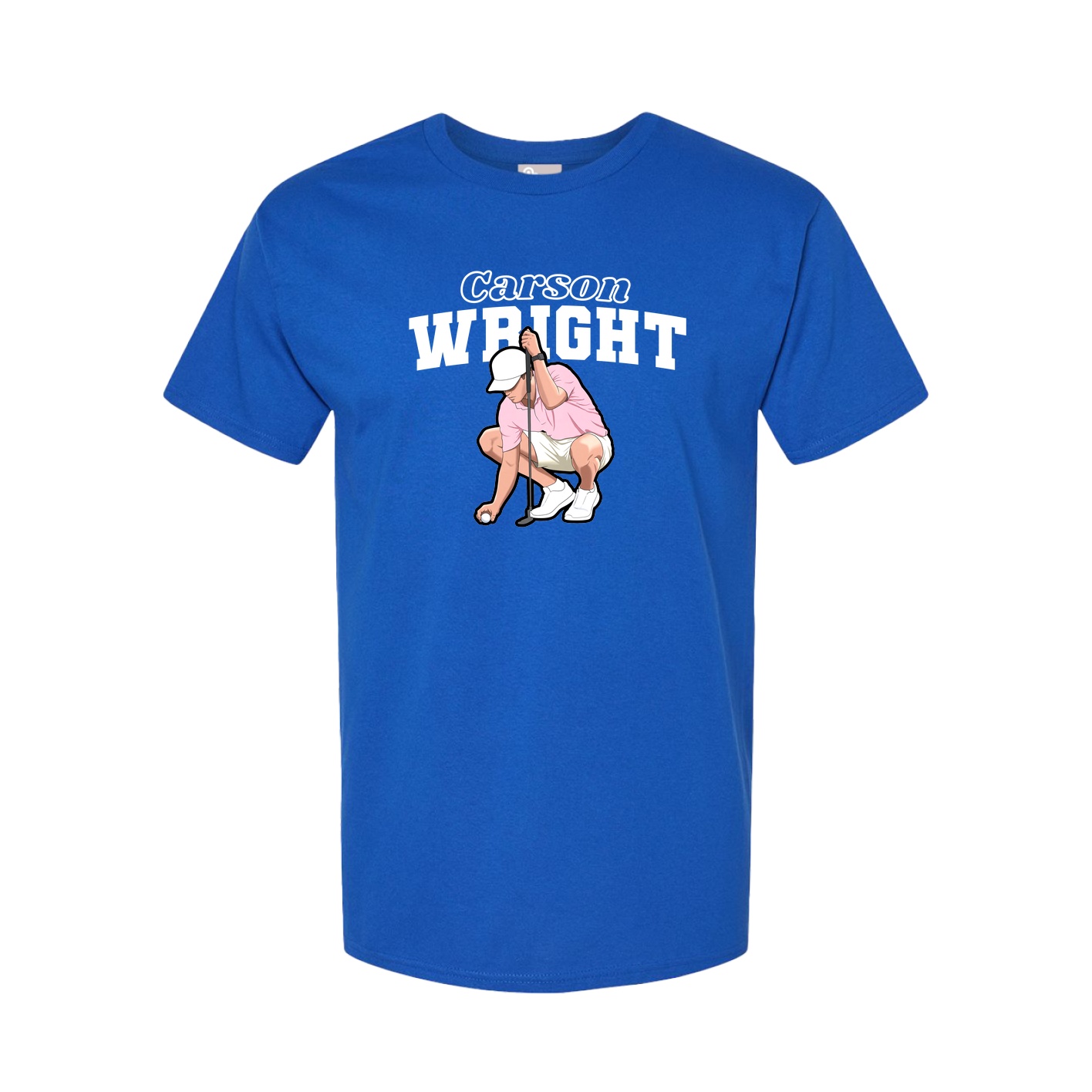 Youth Tee — Name Arch in Royal