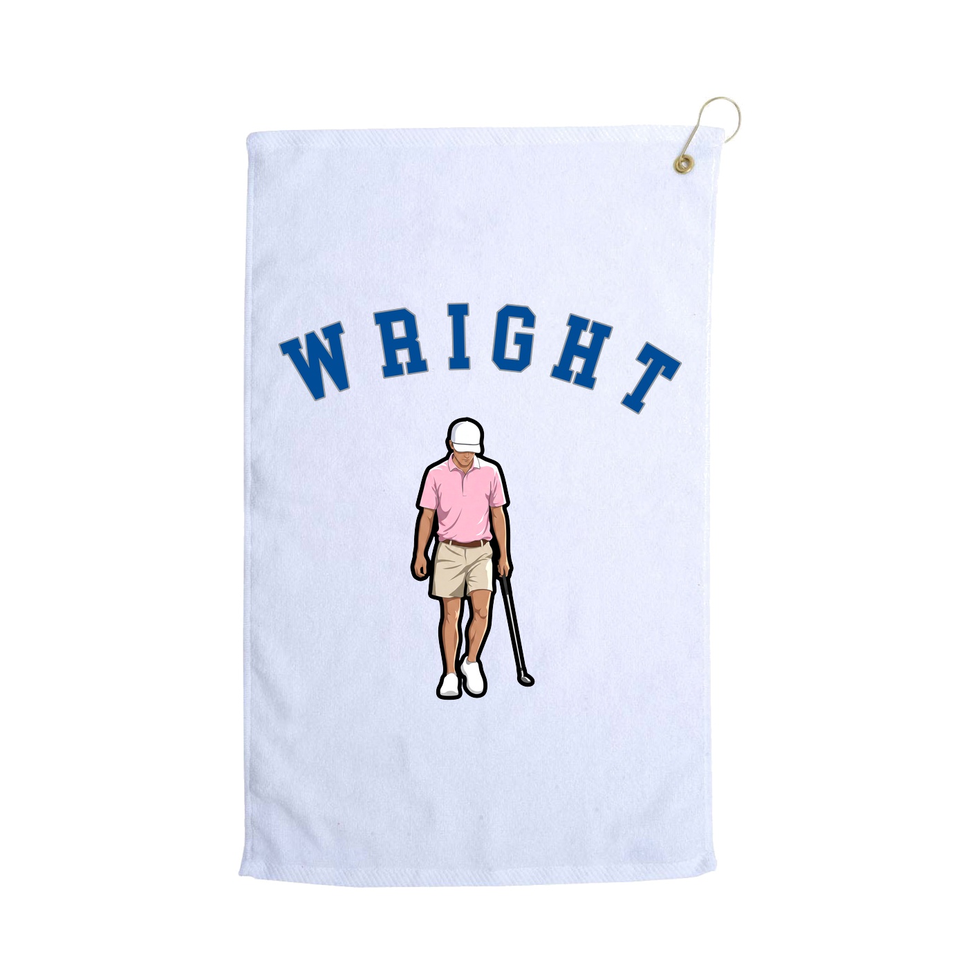 Golf Towel — Shirsey Arch in White