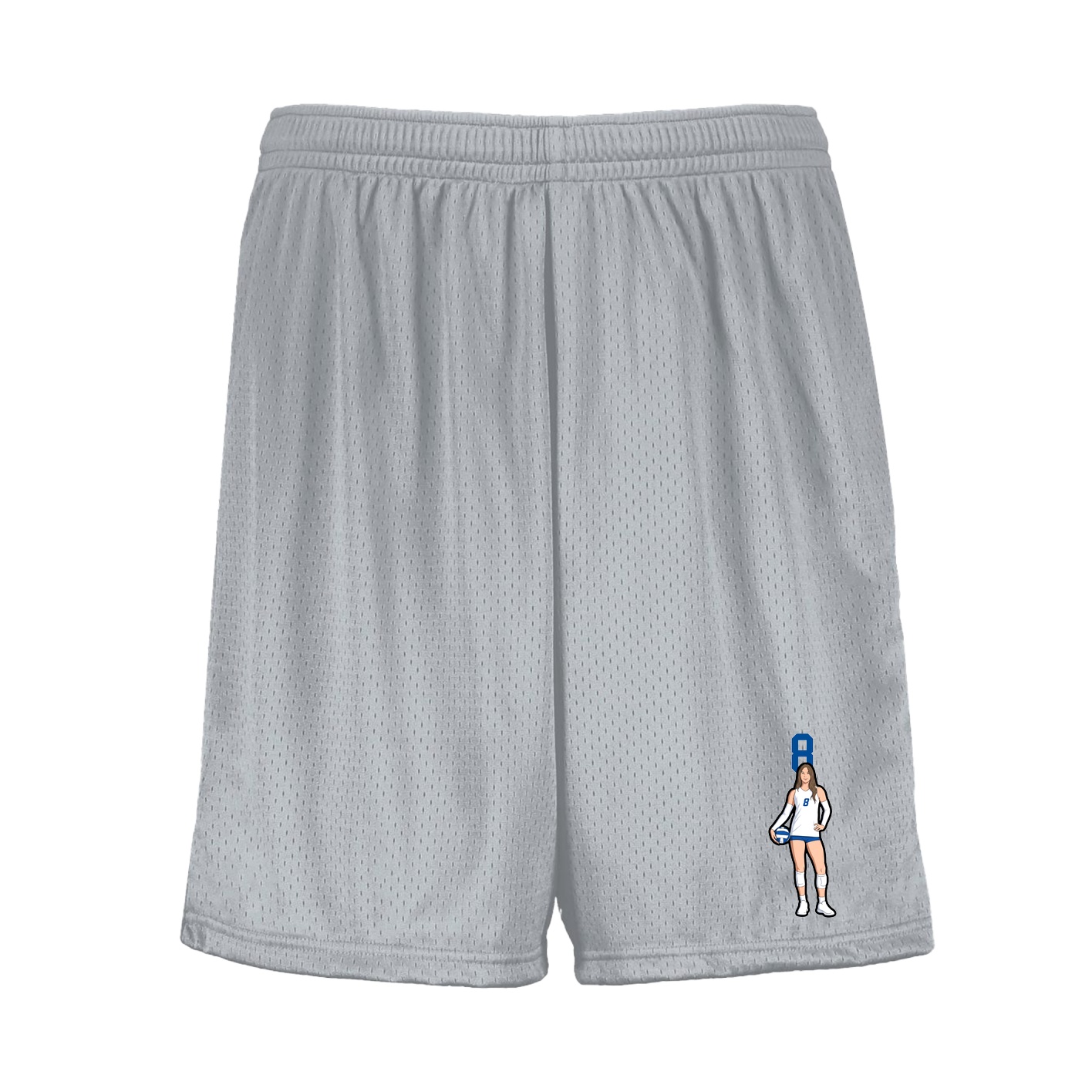 Shorts — Number Top in Silver