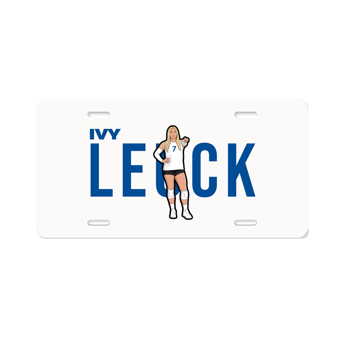 License Plate — Player Name in Classic