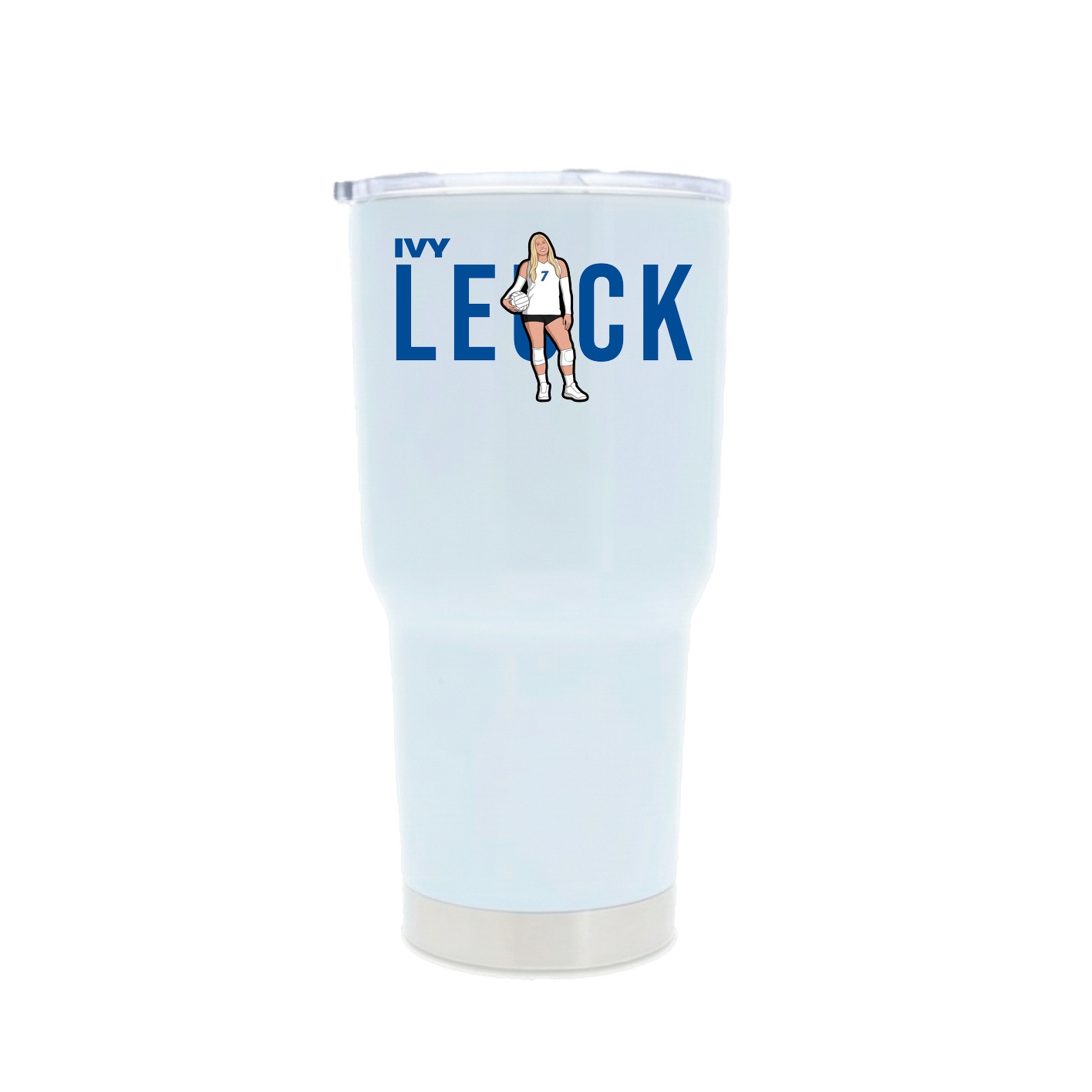 30oz Stainless Steel Tumbler — Player Name in White