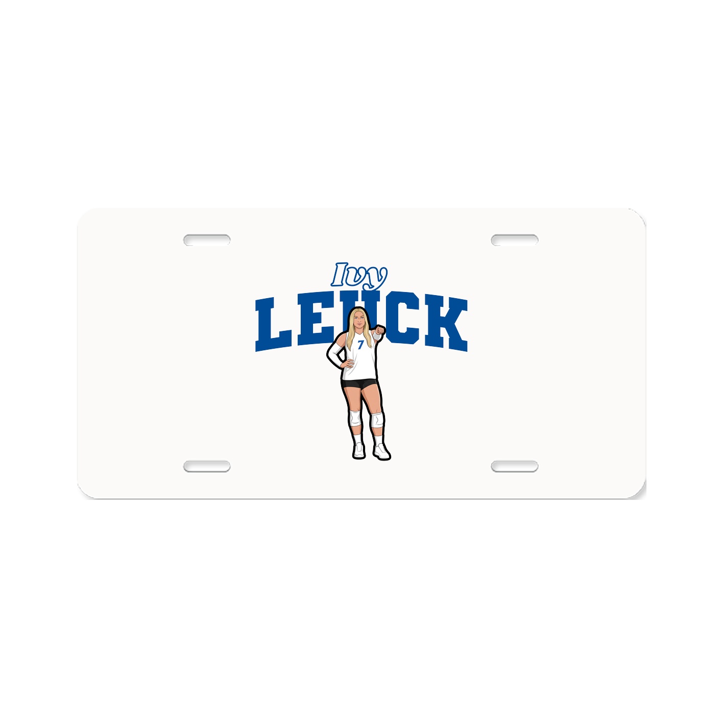 License Plate — Name Arch in Classic