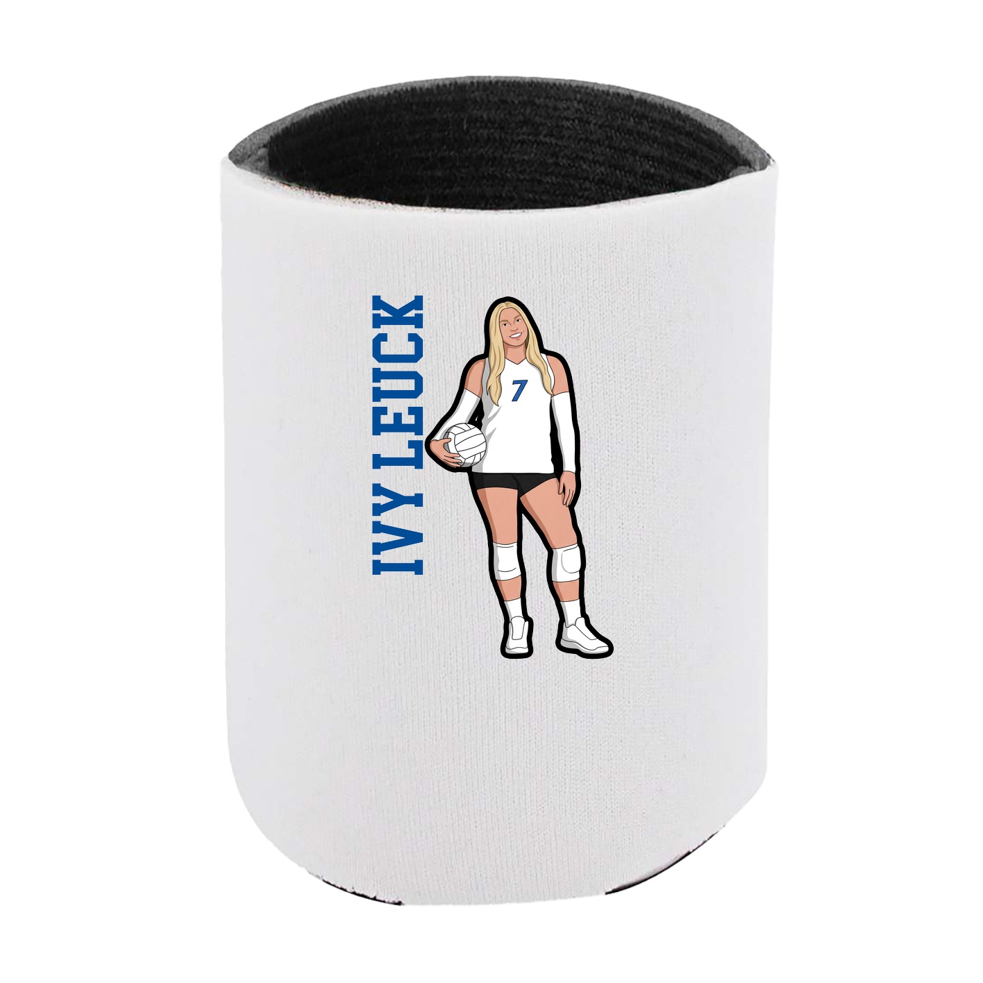 Can Holder — Name Vertical in White