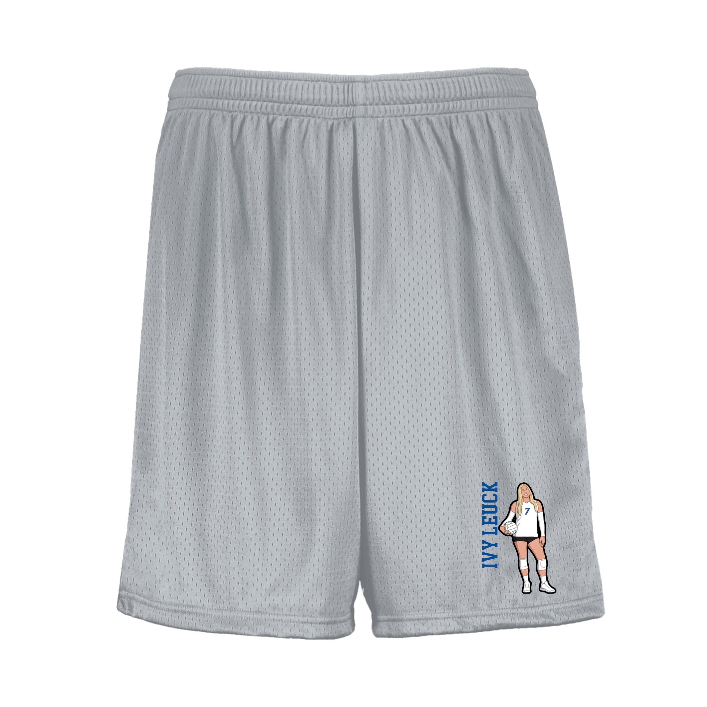 Shorts — Name Vertical in Silver