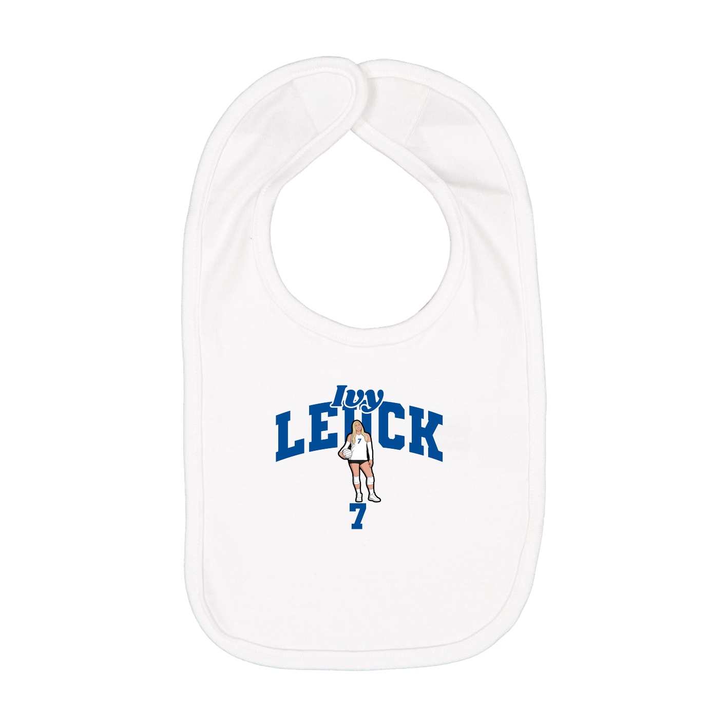 Infant Bib — Signature Arch in White