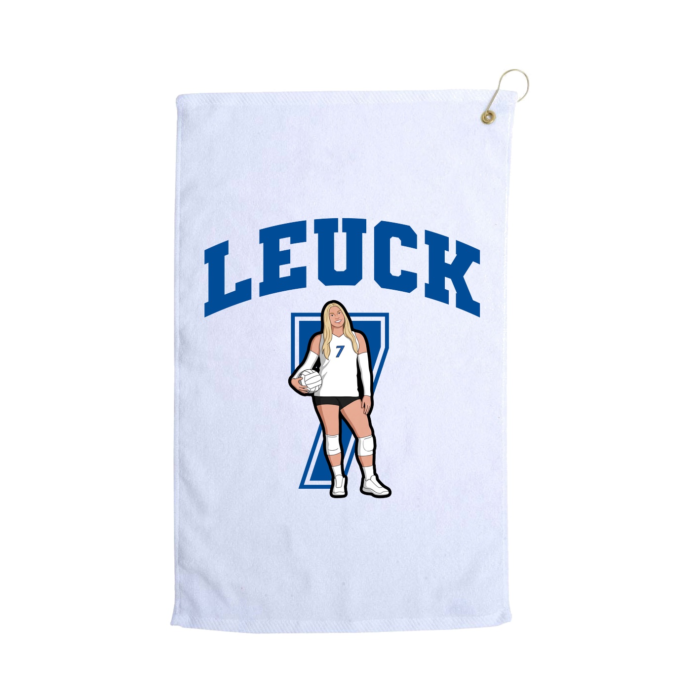 Golf Towel — Number in White