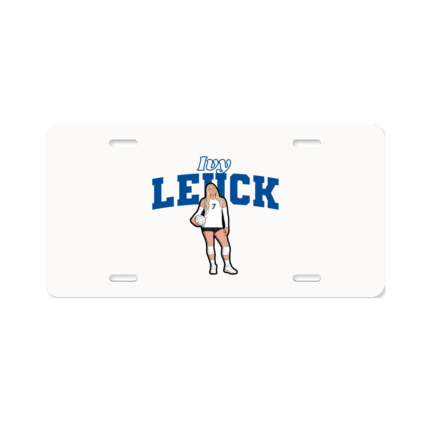 License Plate — Name Arch in Classic