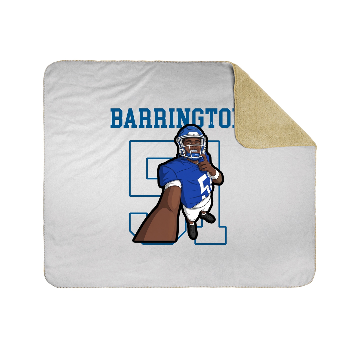 50x60 Sherpa Lined Throw Blanket