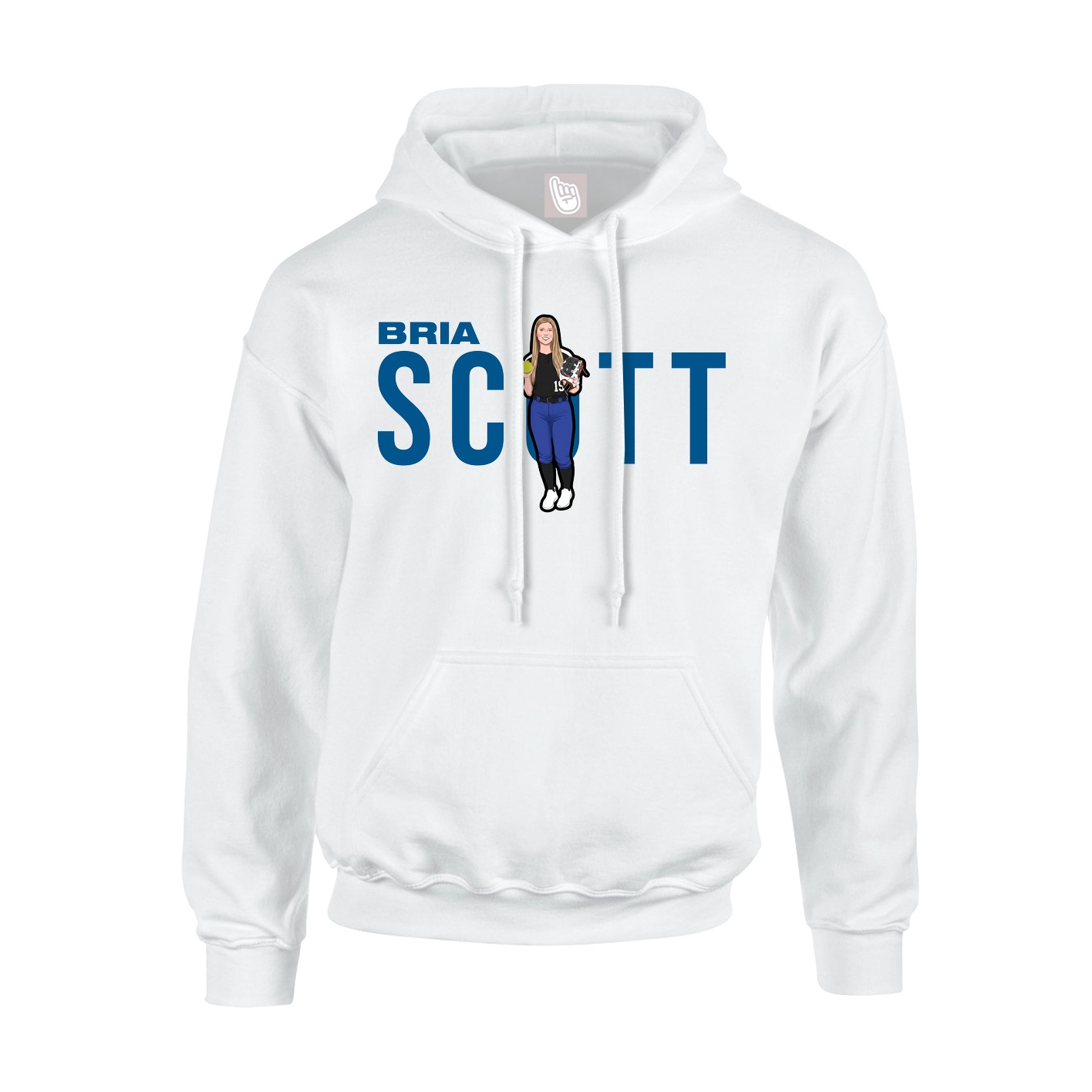 Hoodie — Player Name in White