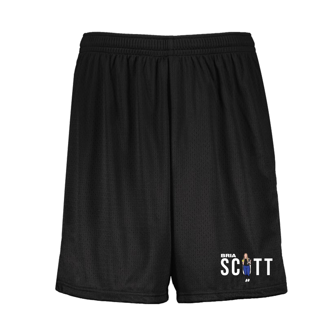 Shorts — Player Name in Black