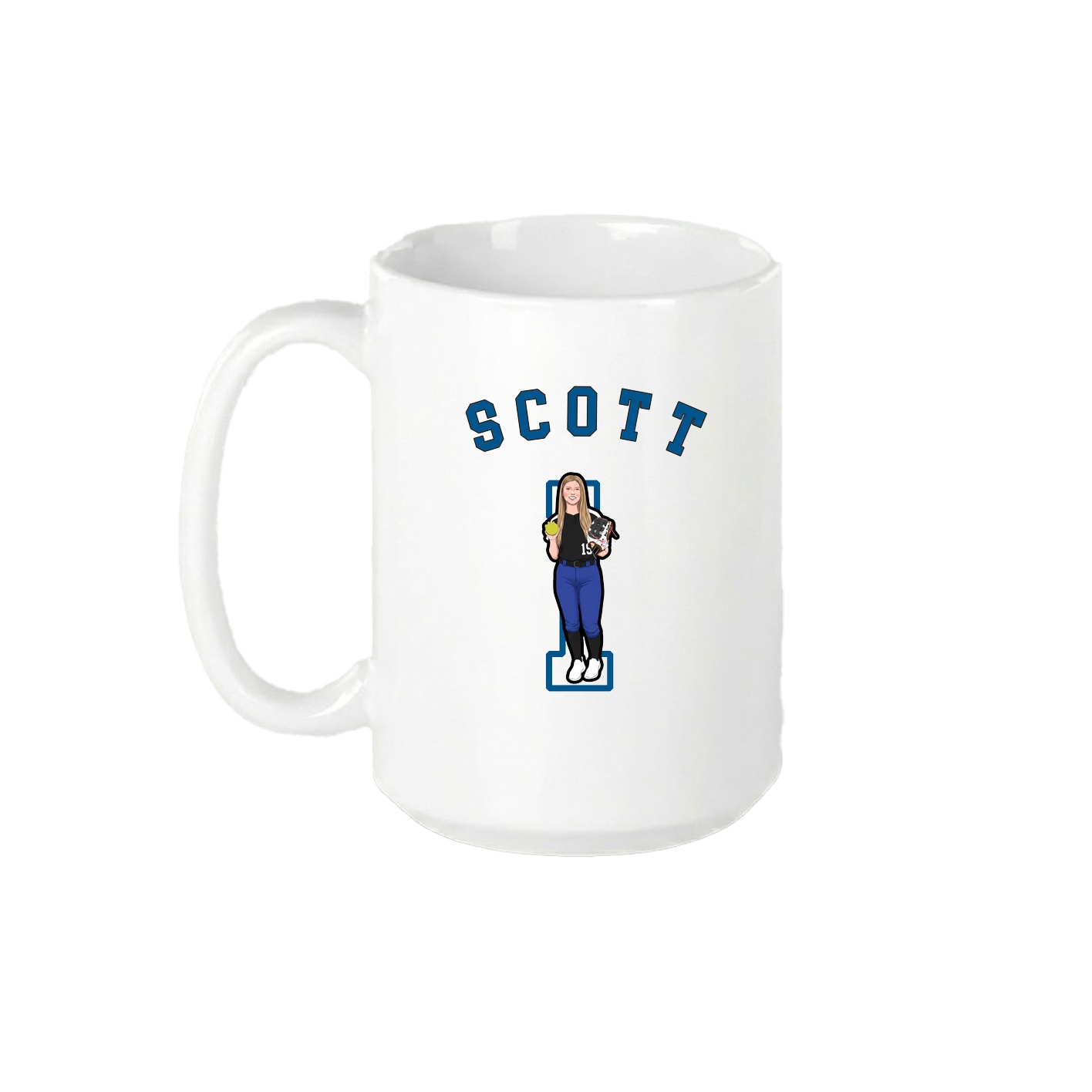15oz Coffee Mug — Shirsey Arch in White