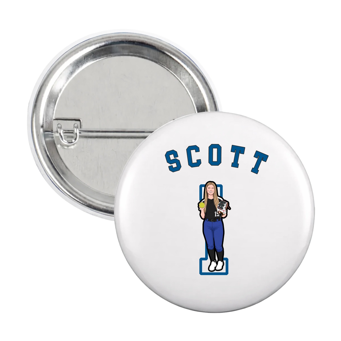 Game Day Button — Shirsey Arch in White