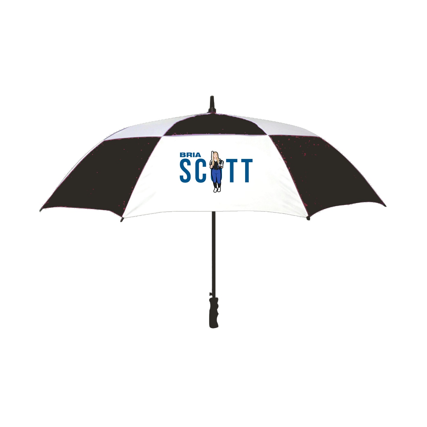 Golf Umbrella — Player Name in Black