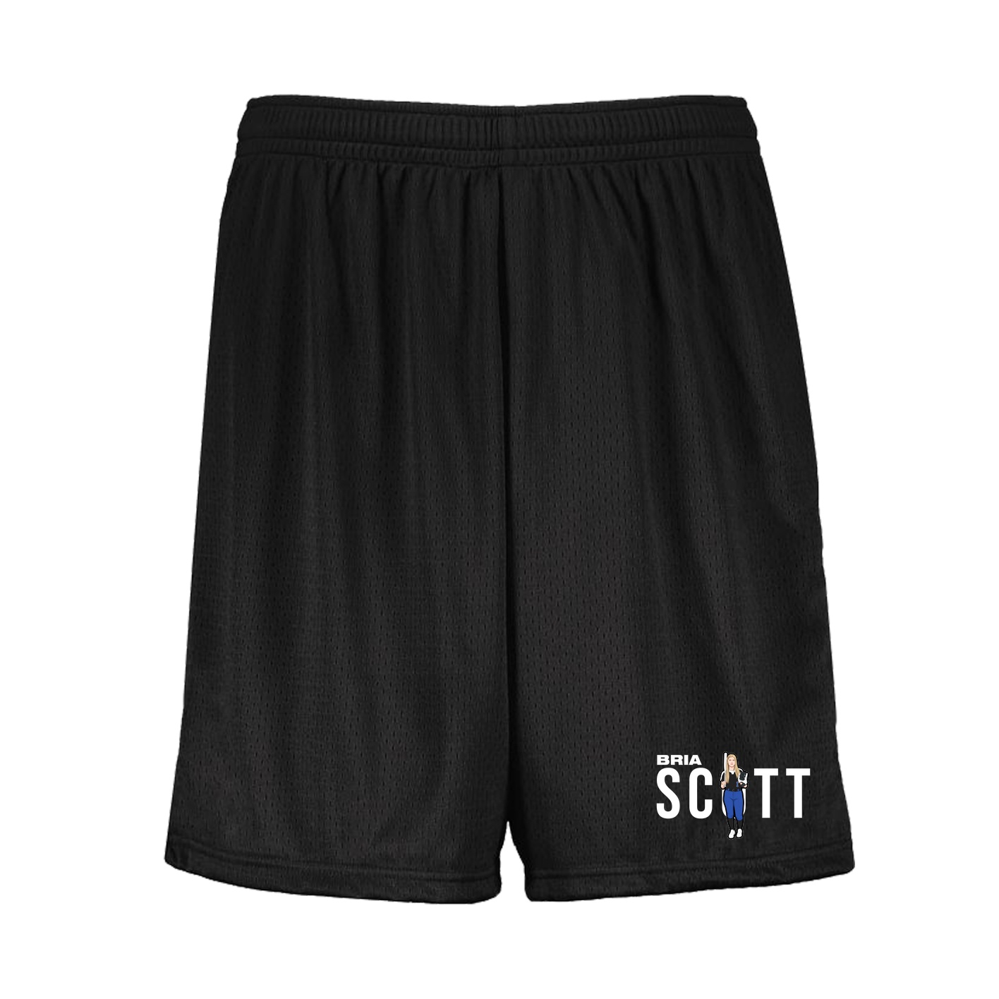 Shorts — Player Name in Black