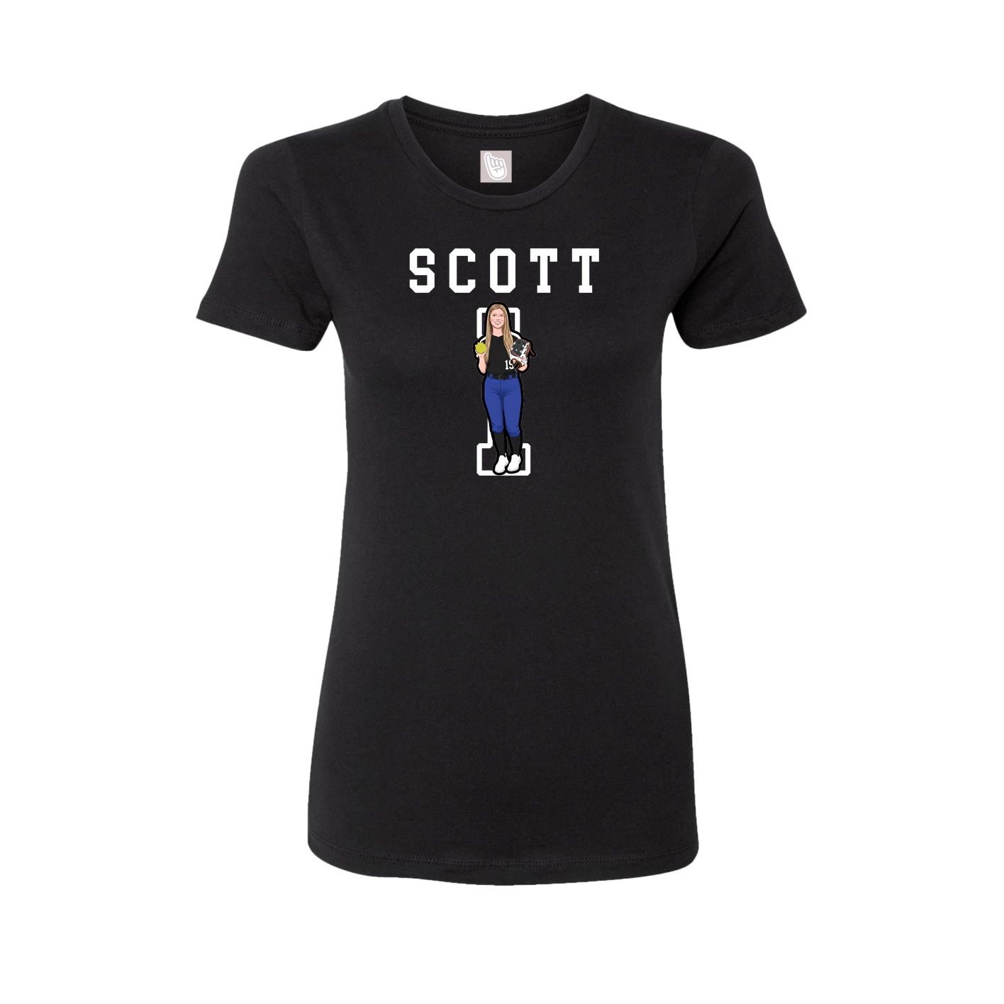 Fitted Women's Tee — Shirsey in Black