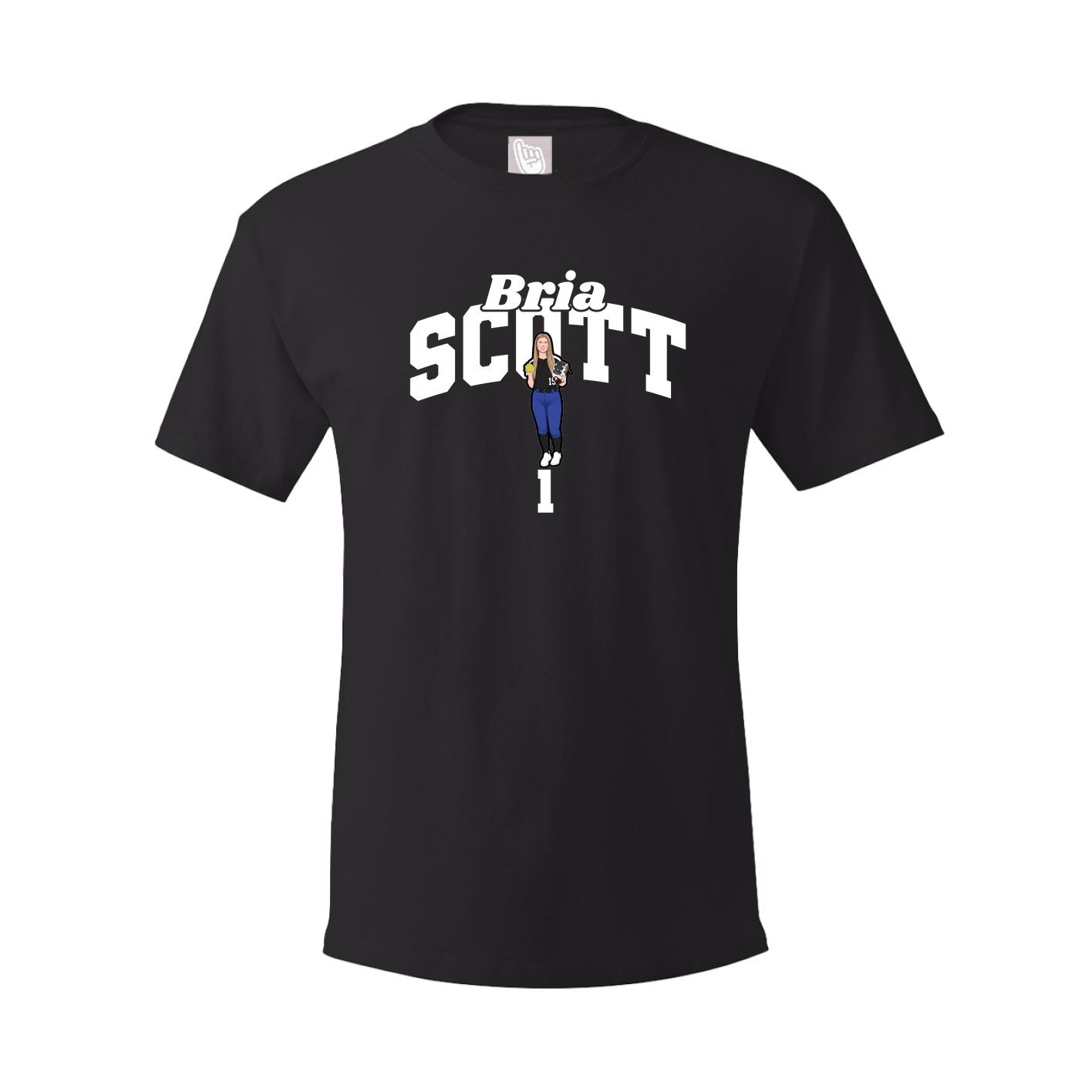 Youth Tee — Signature Arch in Black