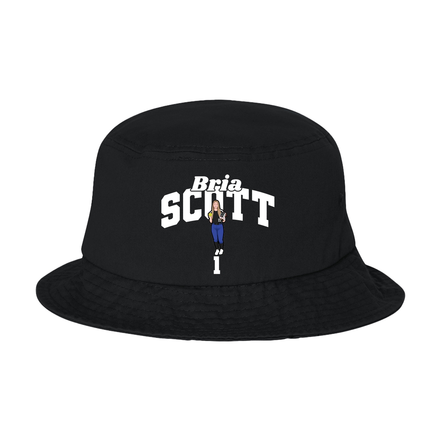Bucket Cap — Signature Arch in Black