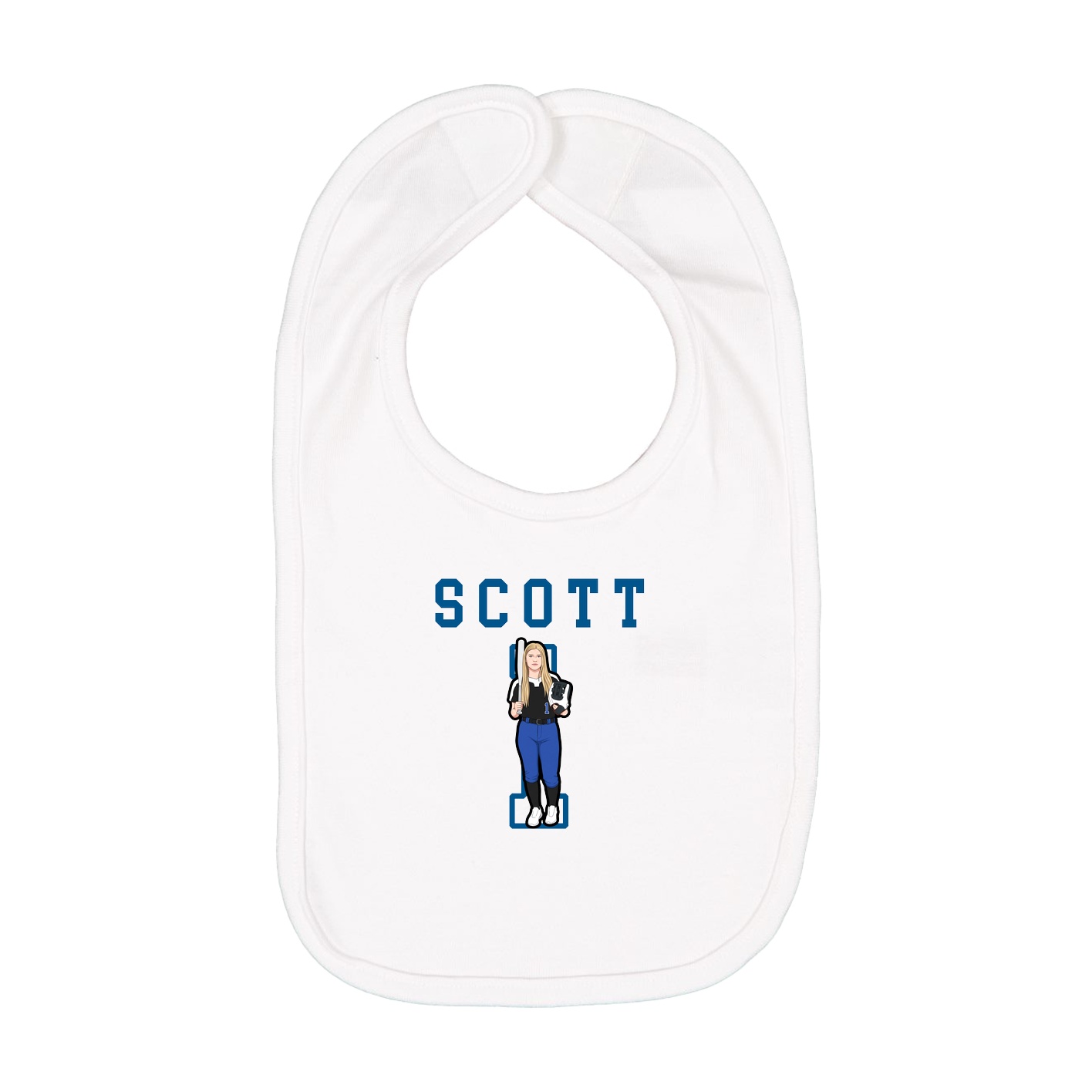Infant Bib — Shirsey in White