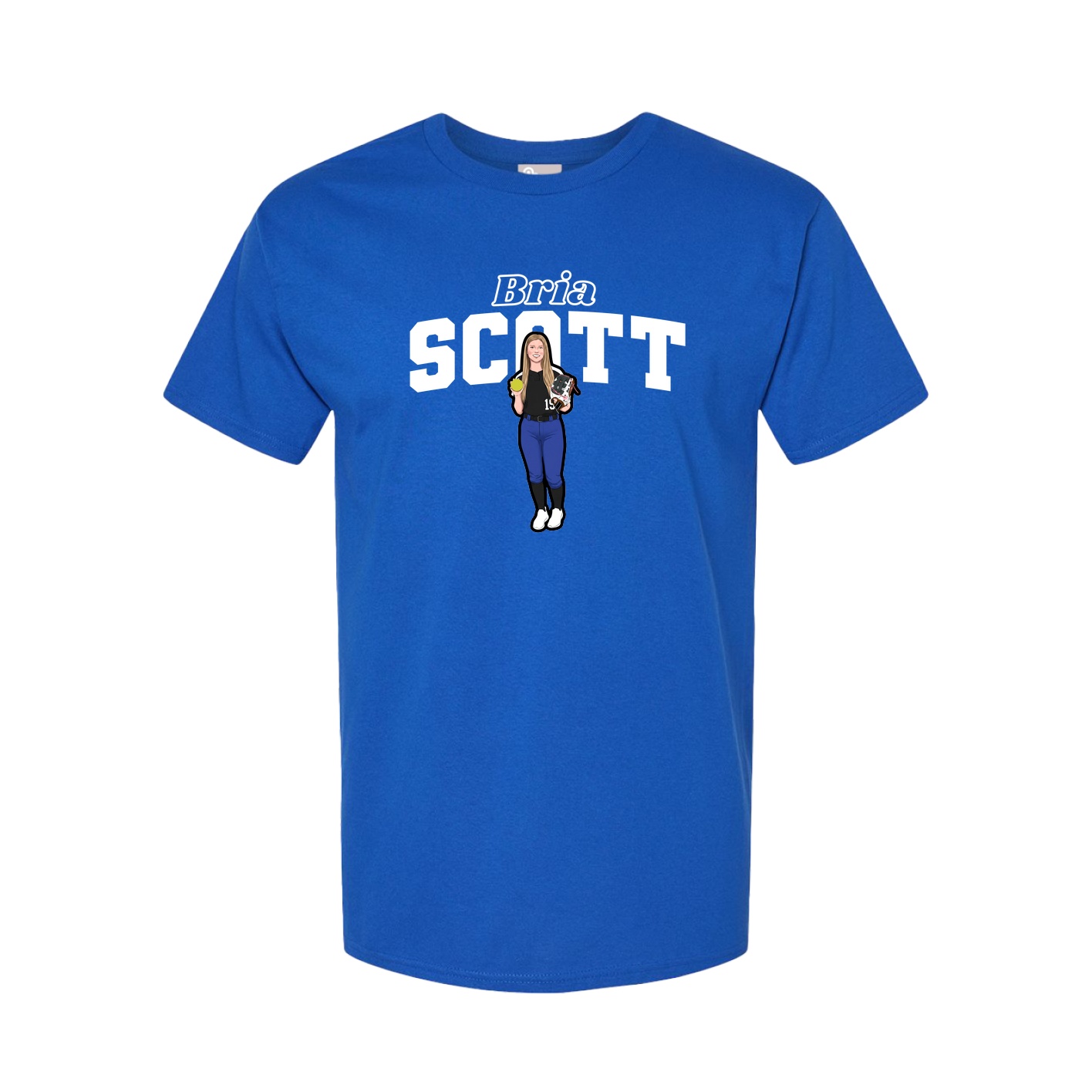 Tee — Name Arch in Royal