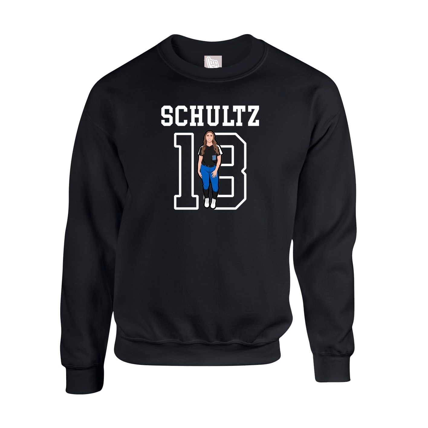 Fleece Crew — Shirsey in Black