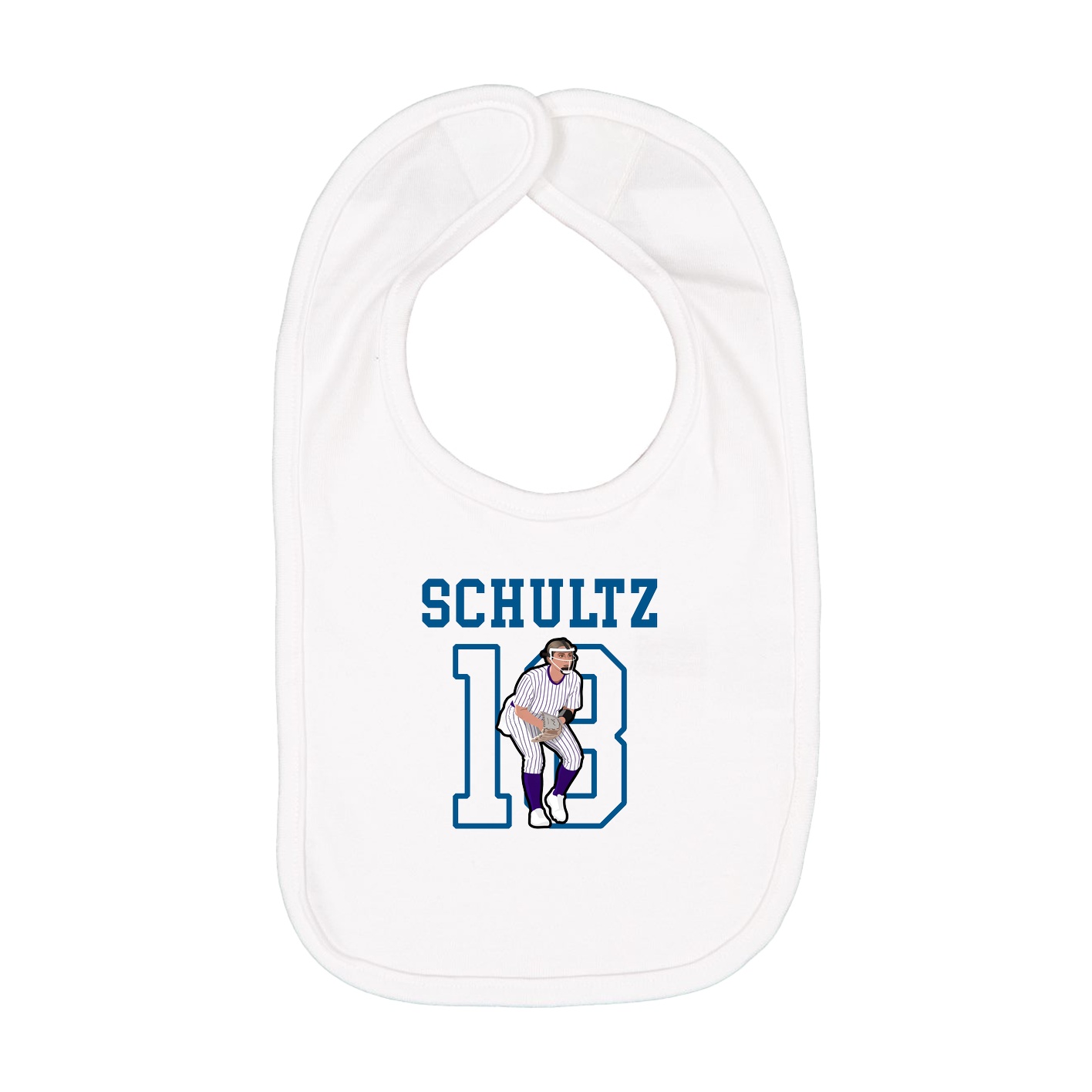 Infant Bib — Shirsey in White
