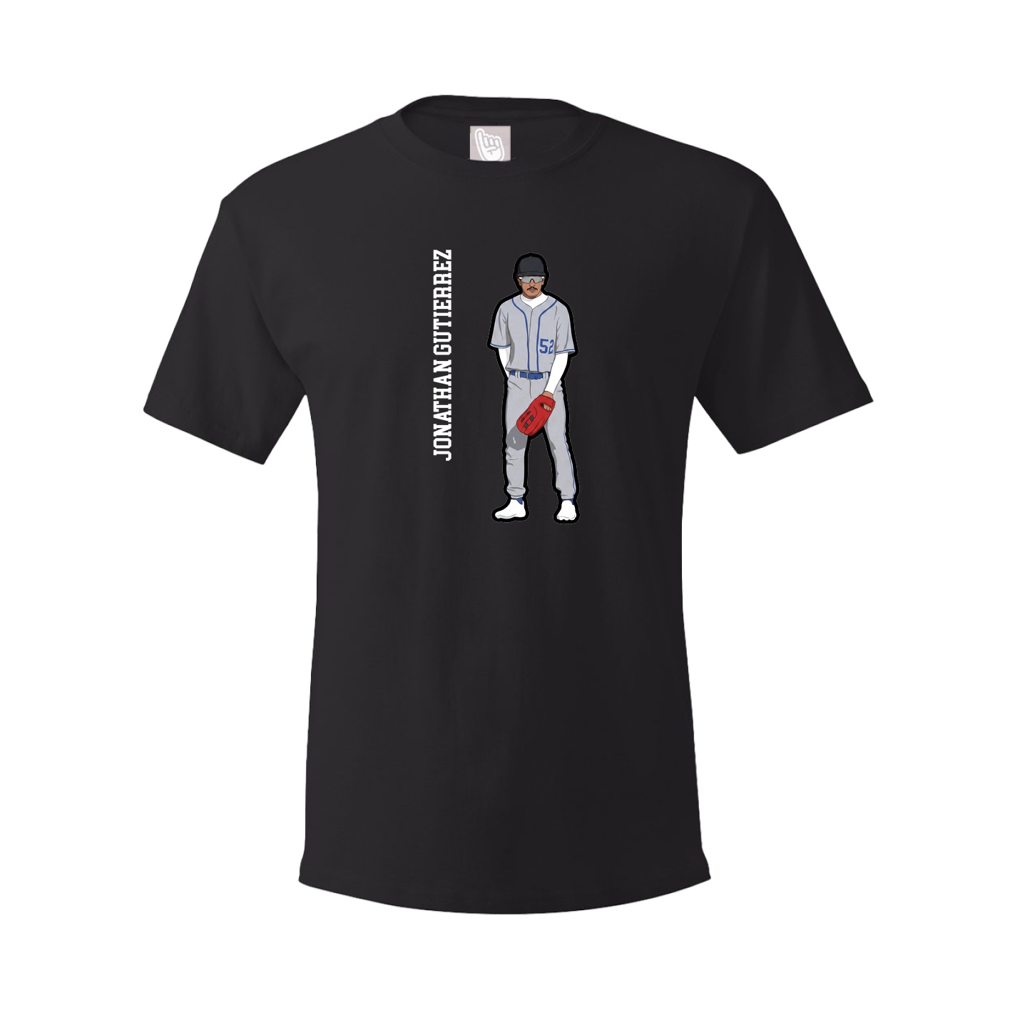 Tee — Name Vertical in Black