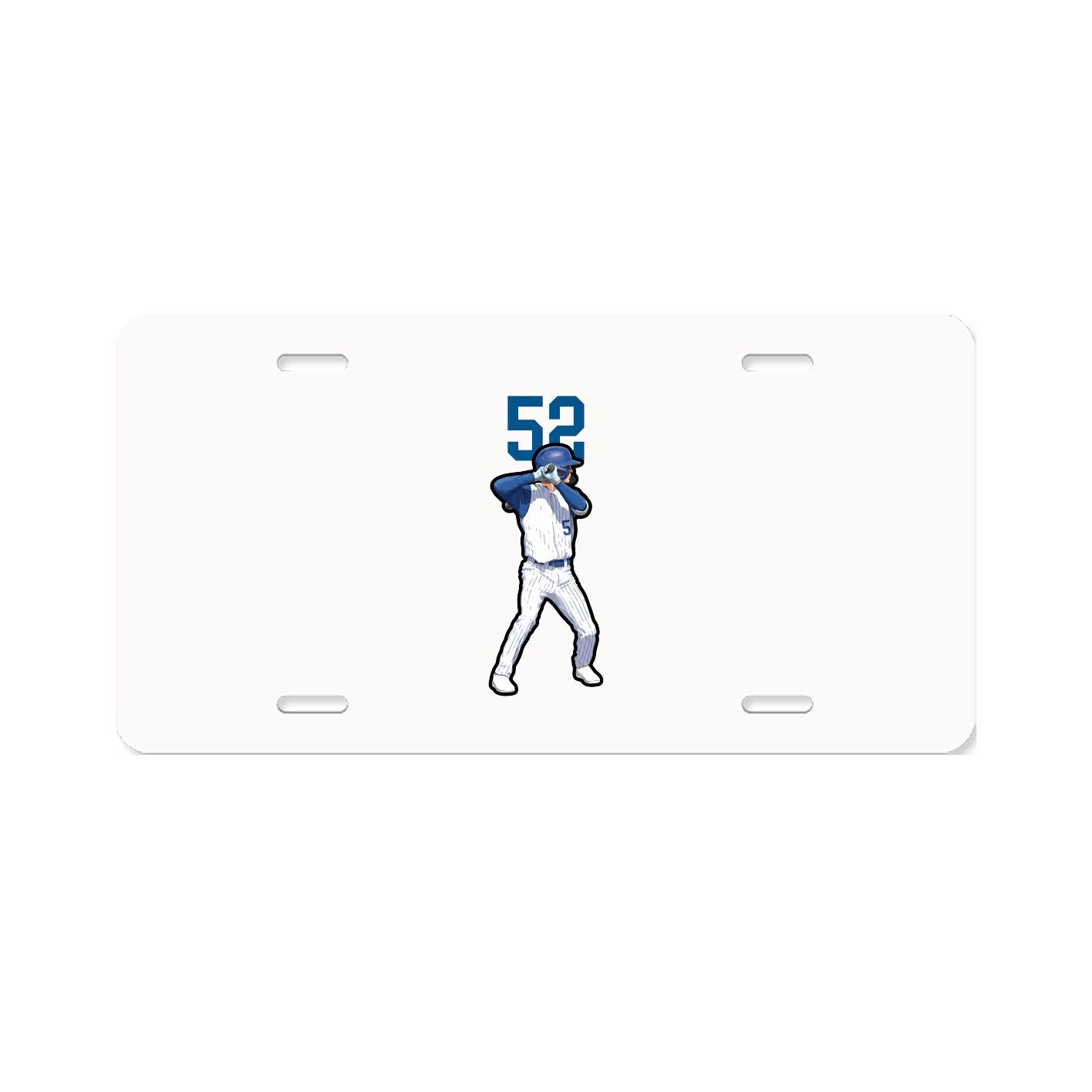 License Plate — Number Top in Classic