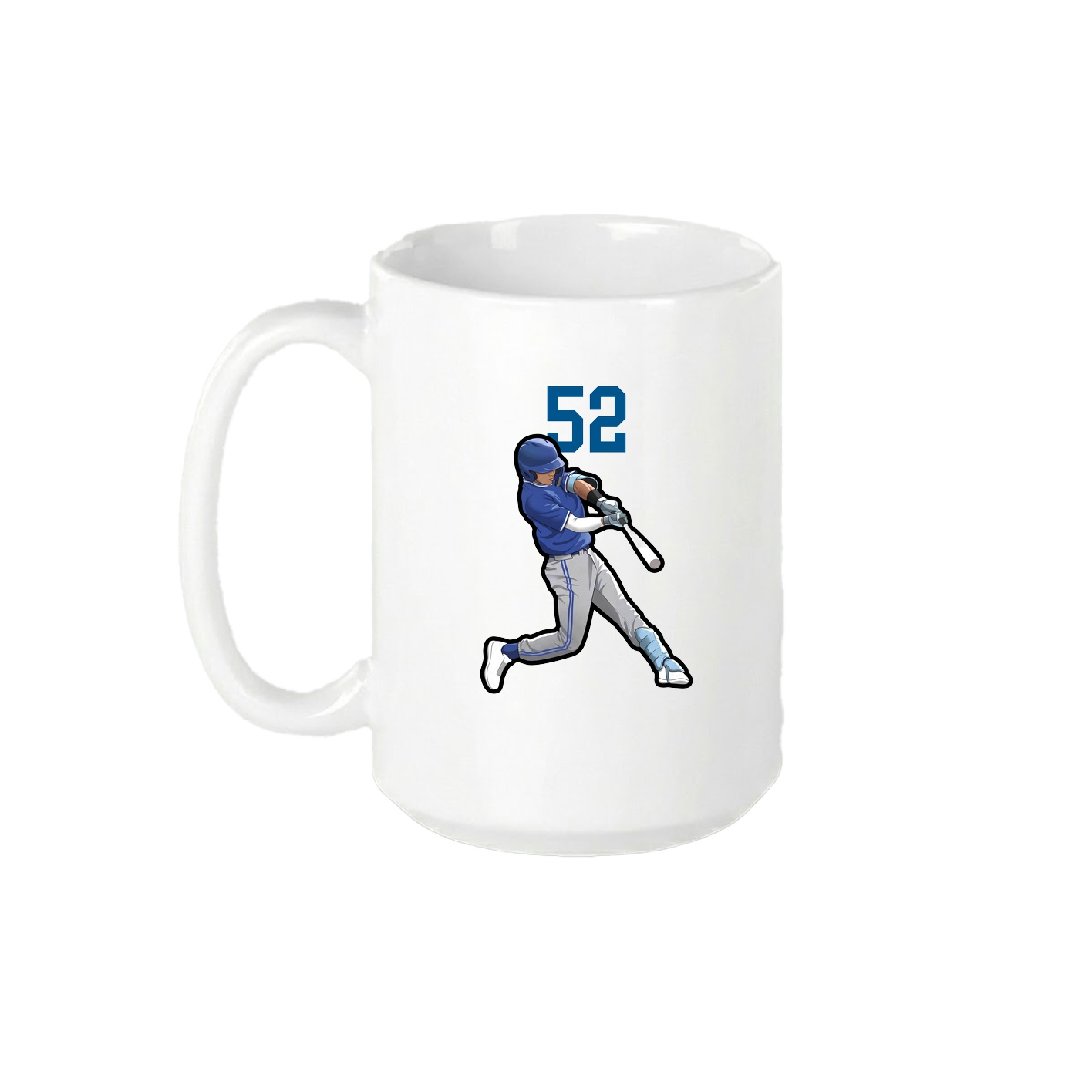 15oz Coffee Mug — Number Top in White