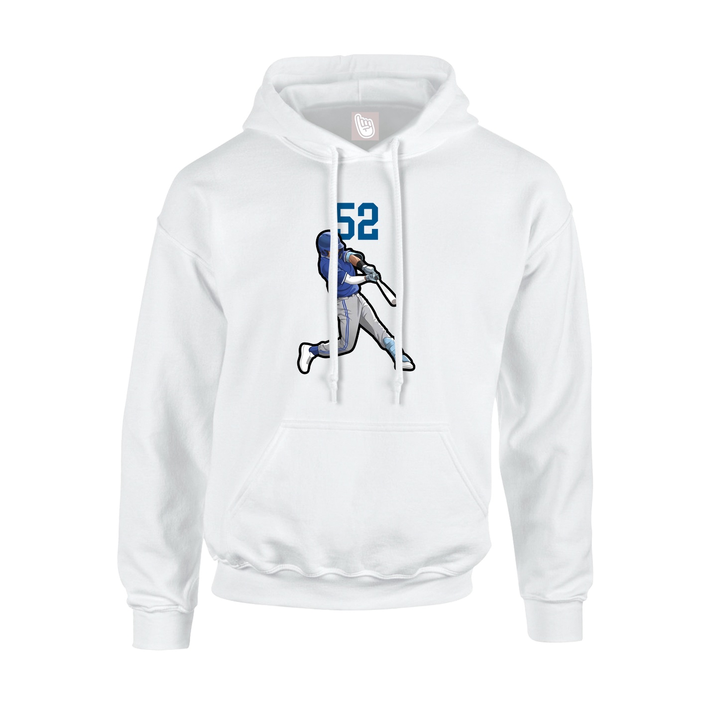 Hoodie — Number Top in White