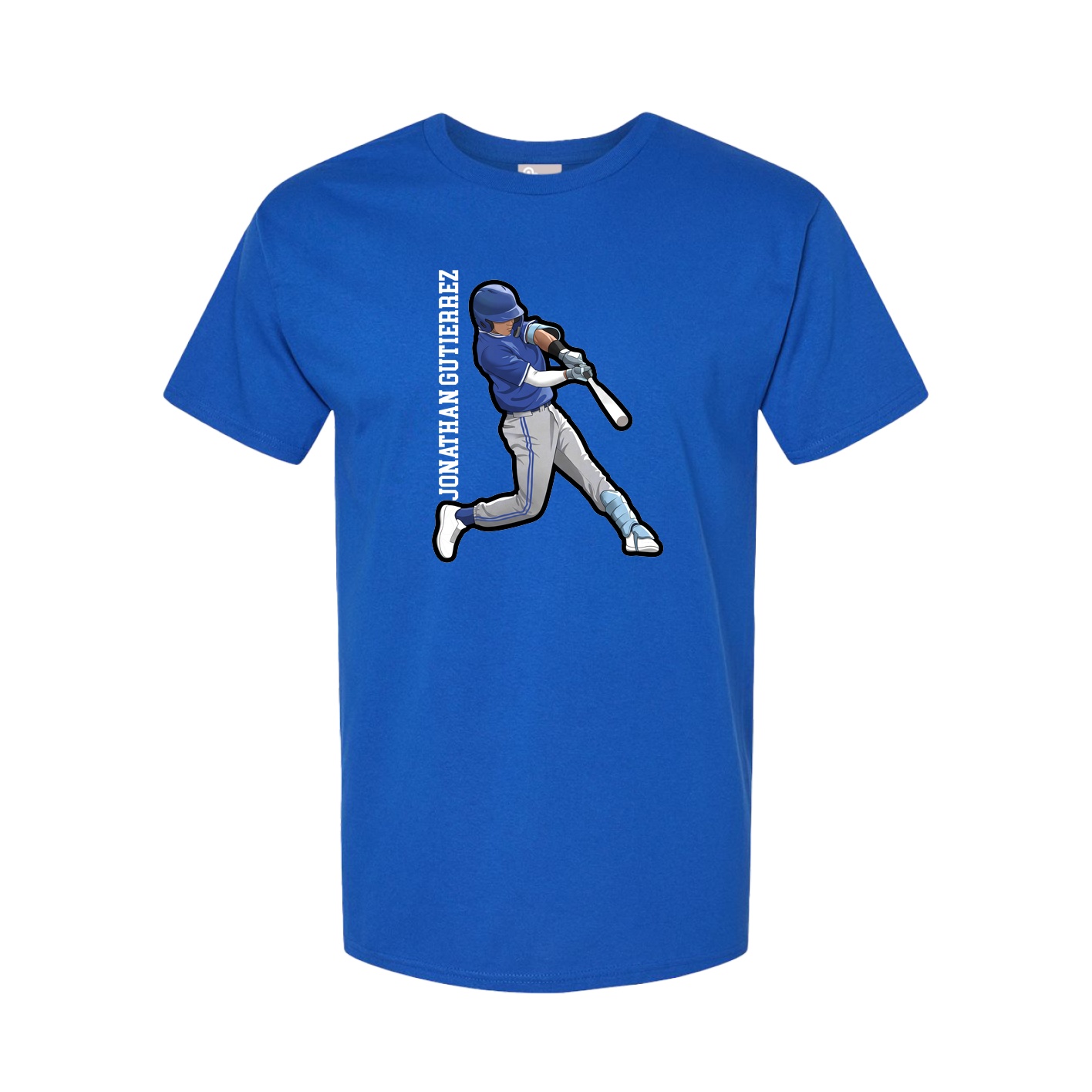 Tee — Name Vertical in Royal