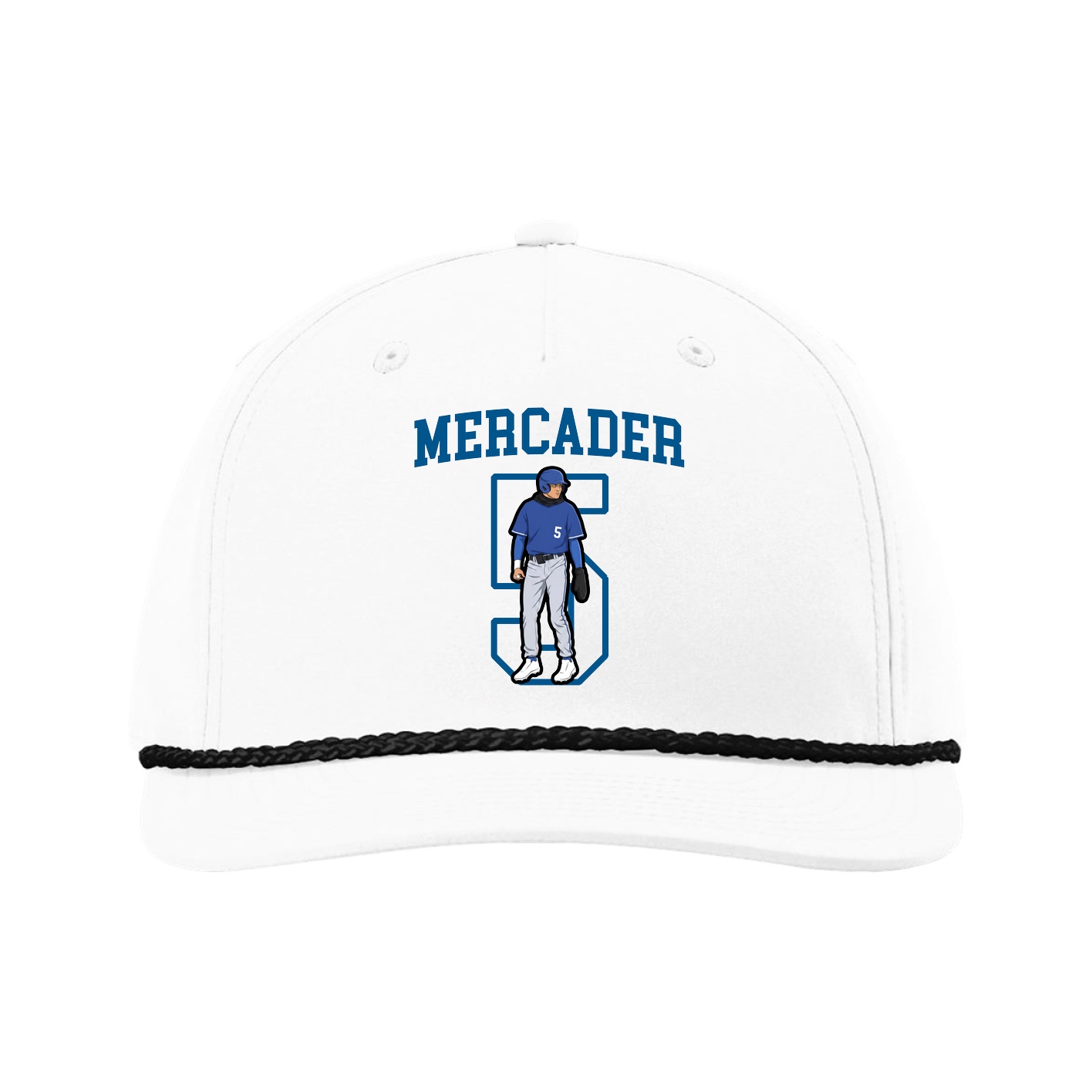 Five-Panel Classic Rope Cap — Shirsey in White