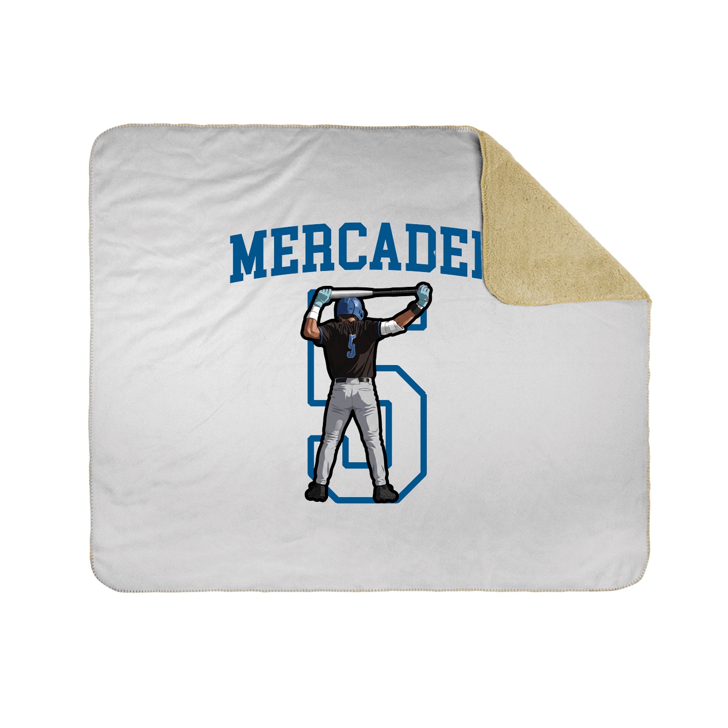 50x60 Sherpa Lined Throw Blanket