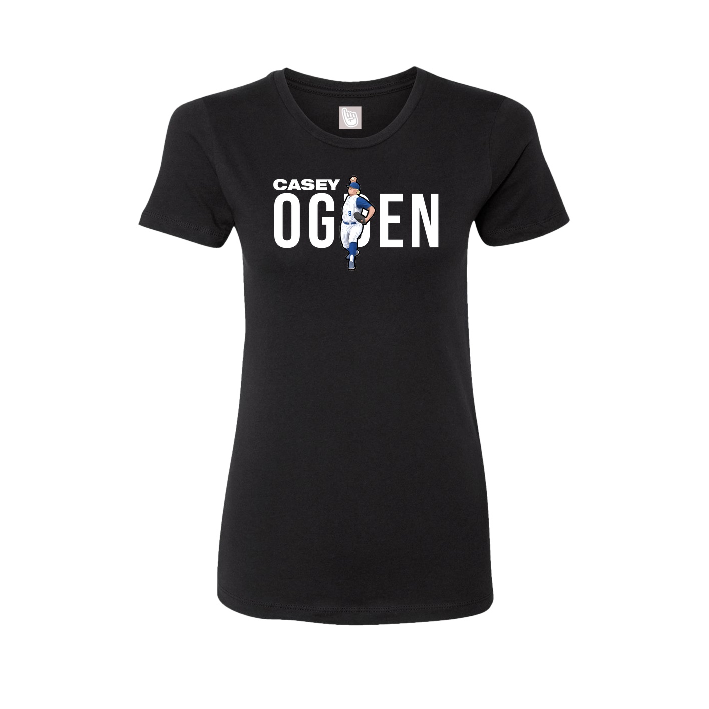 Fitted Women's Tee — Player Name in Black