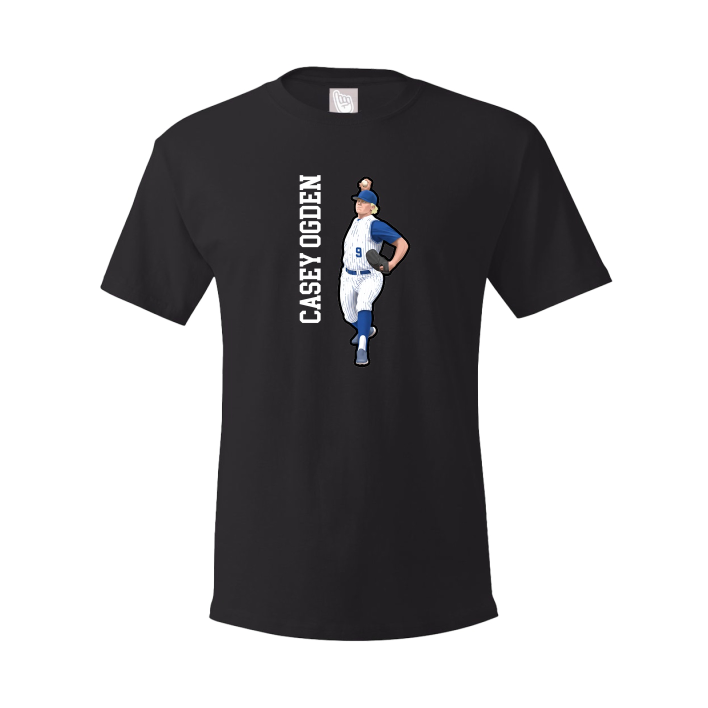 Youth Tee — Name Vertical in Black