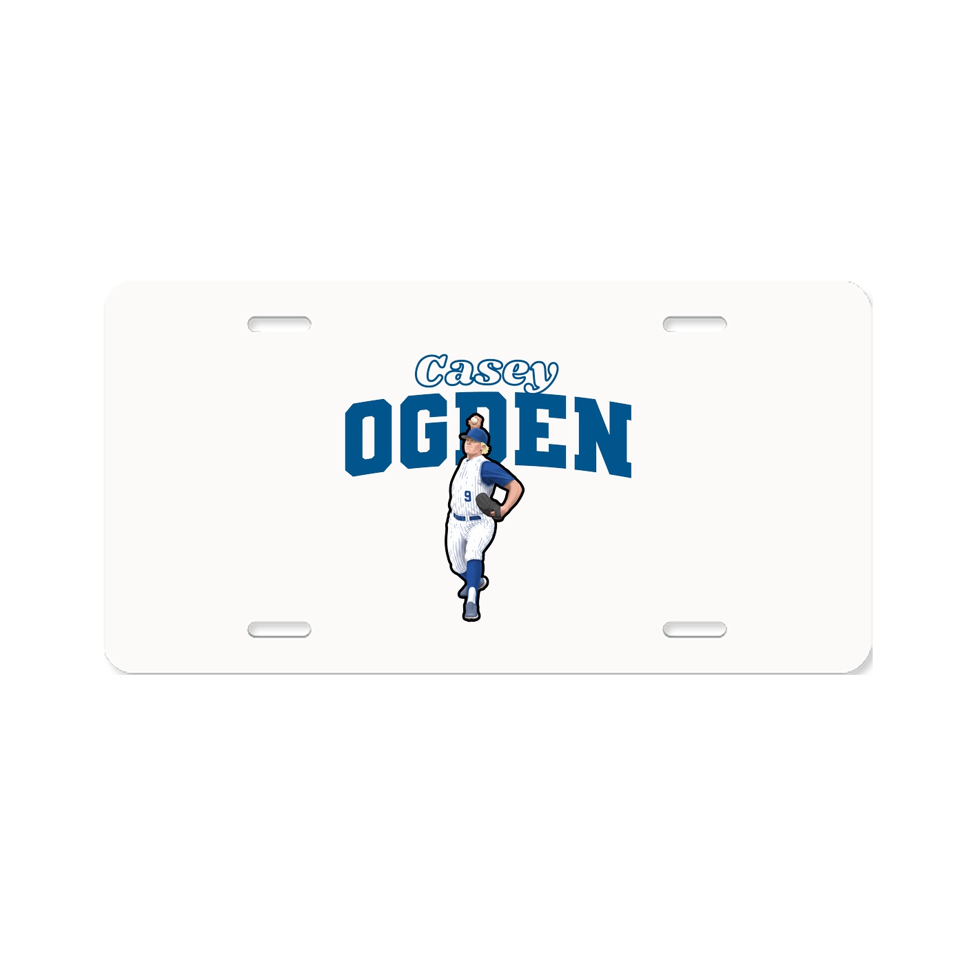 License Plate — Name Arch in Classic
