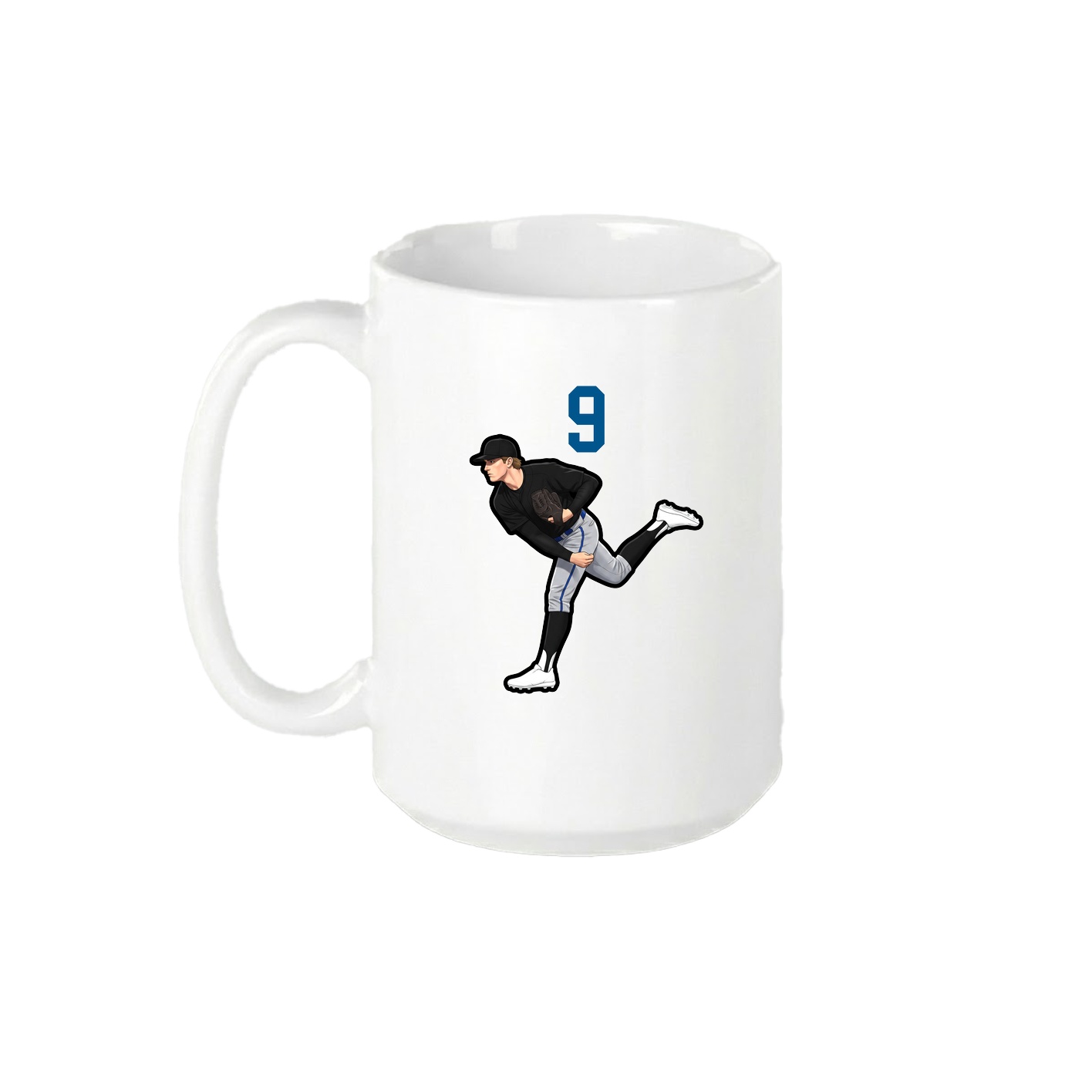 15oz Coffee Mug — Number Top in White