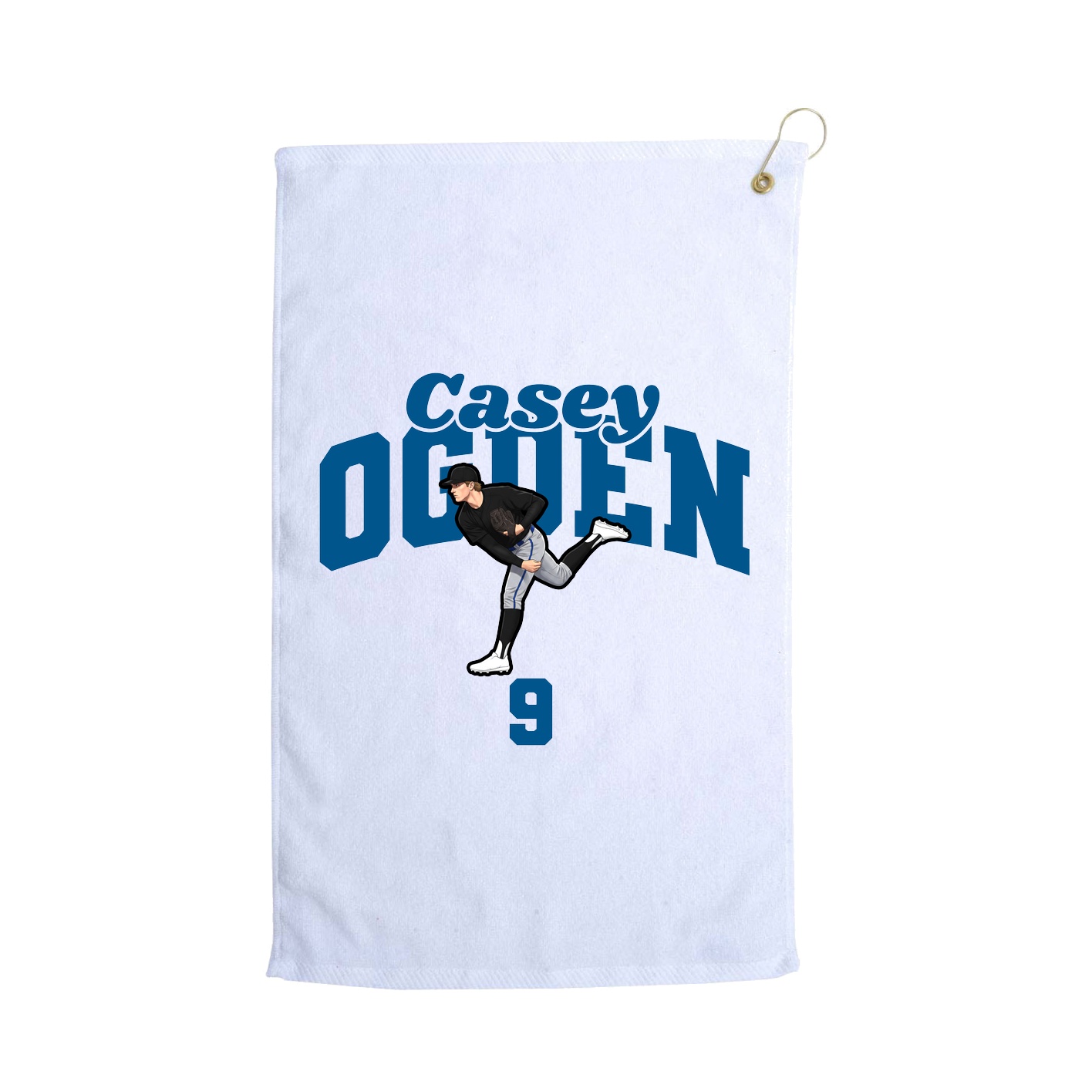Golf Towel — Signature Arch in White