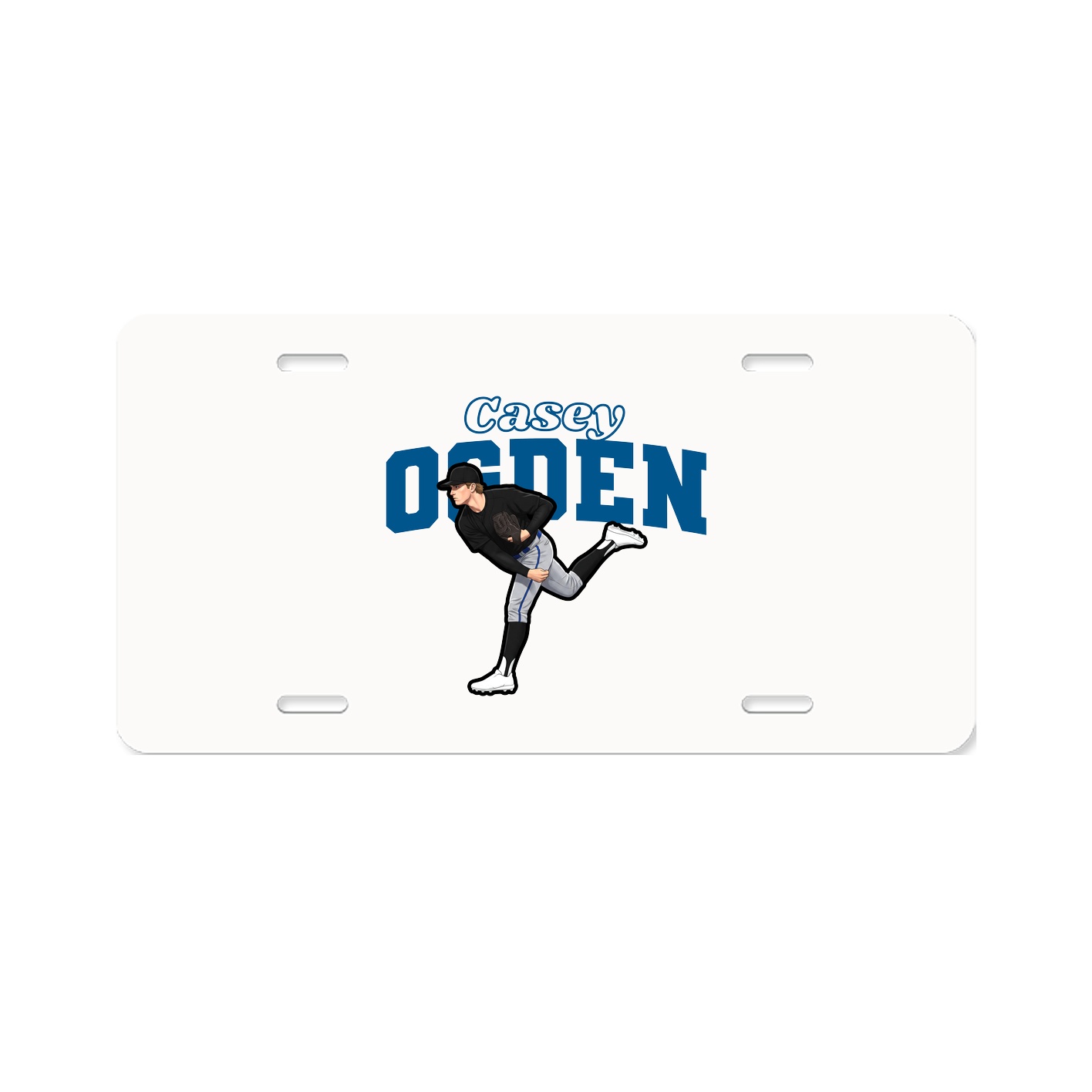 License Plate — Name Arch in Classic