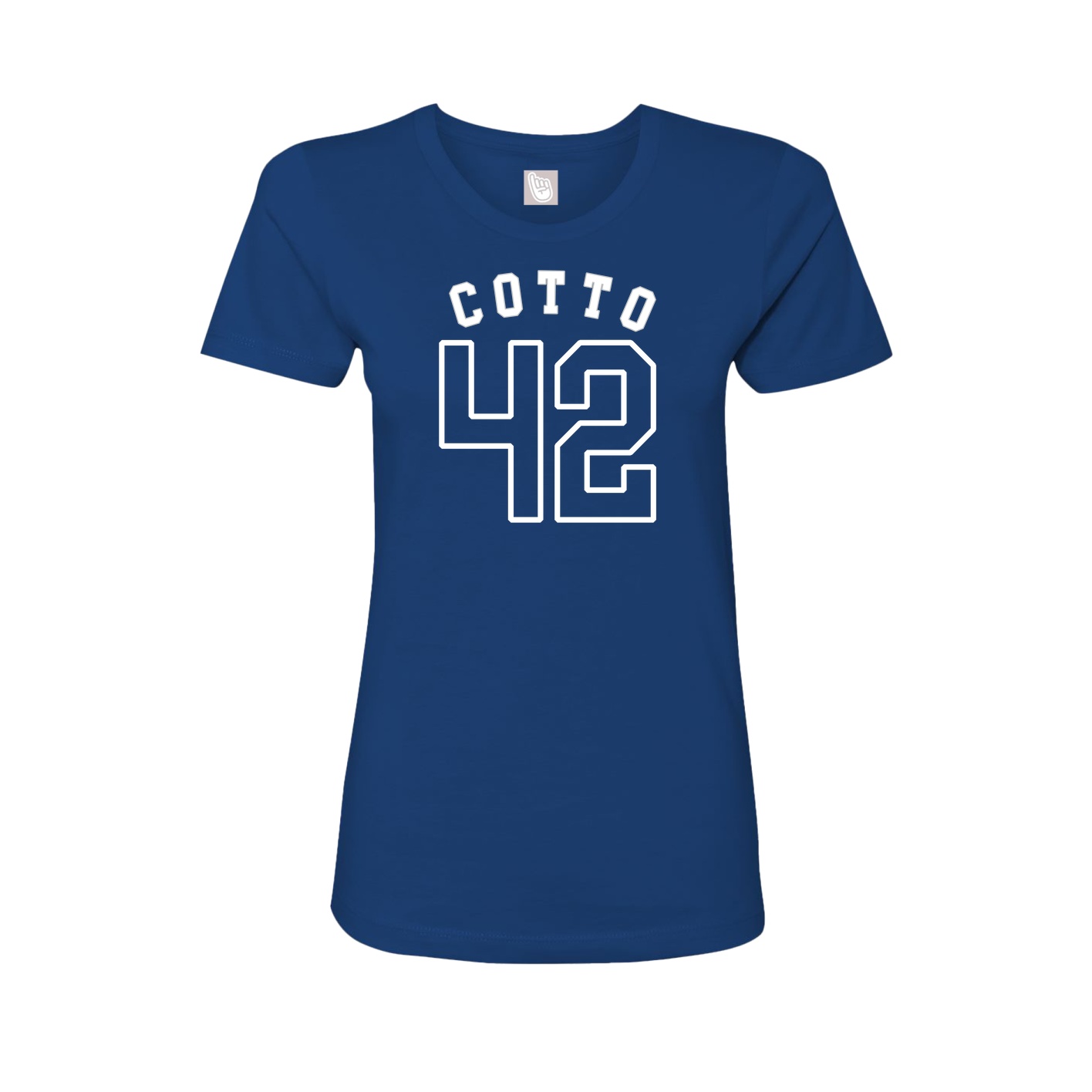 Fitted Women's Tee — Shirsey Arch in Royal