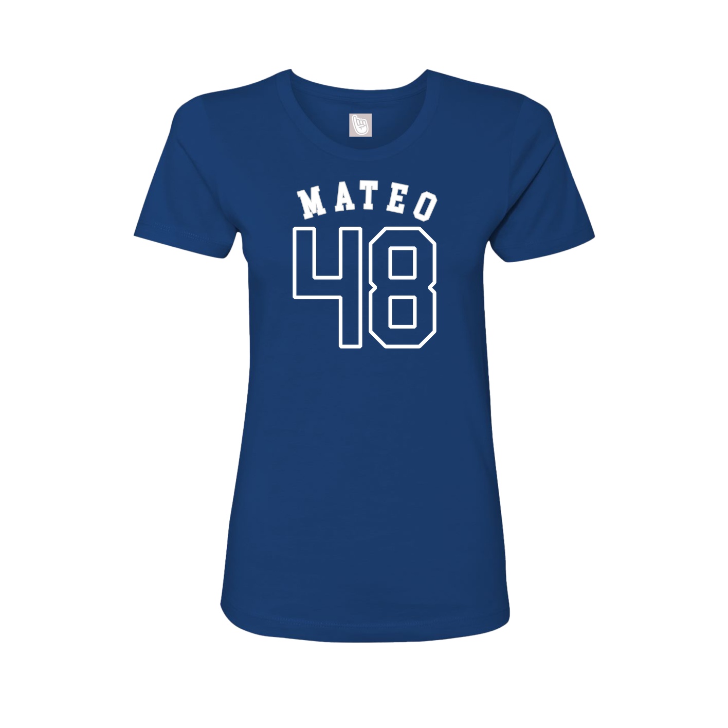 Fitted Women's Tee — Shirsey Arch in Royal