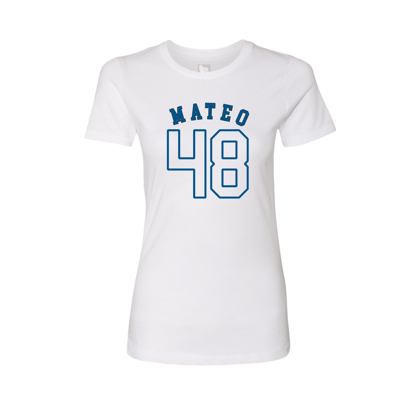 Fitted Women's Tee — Shirsey Arch in White
